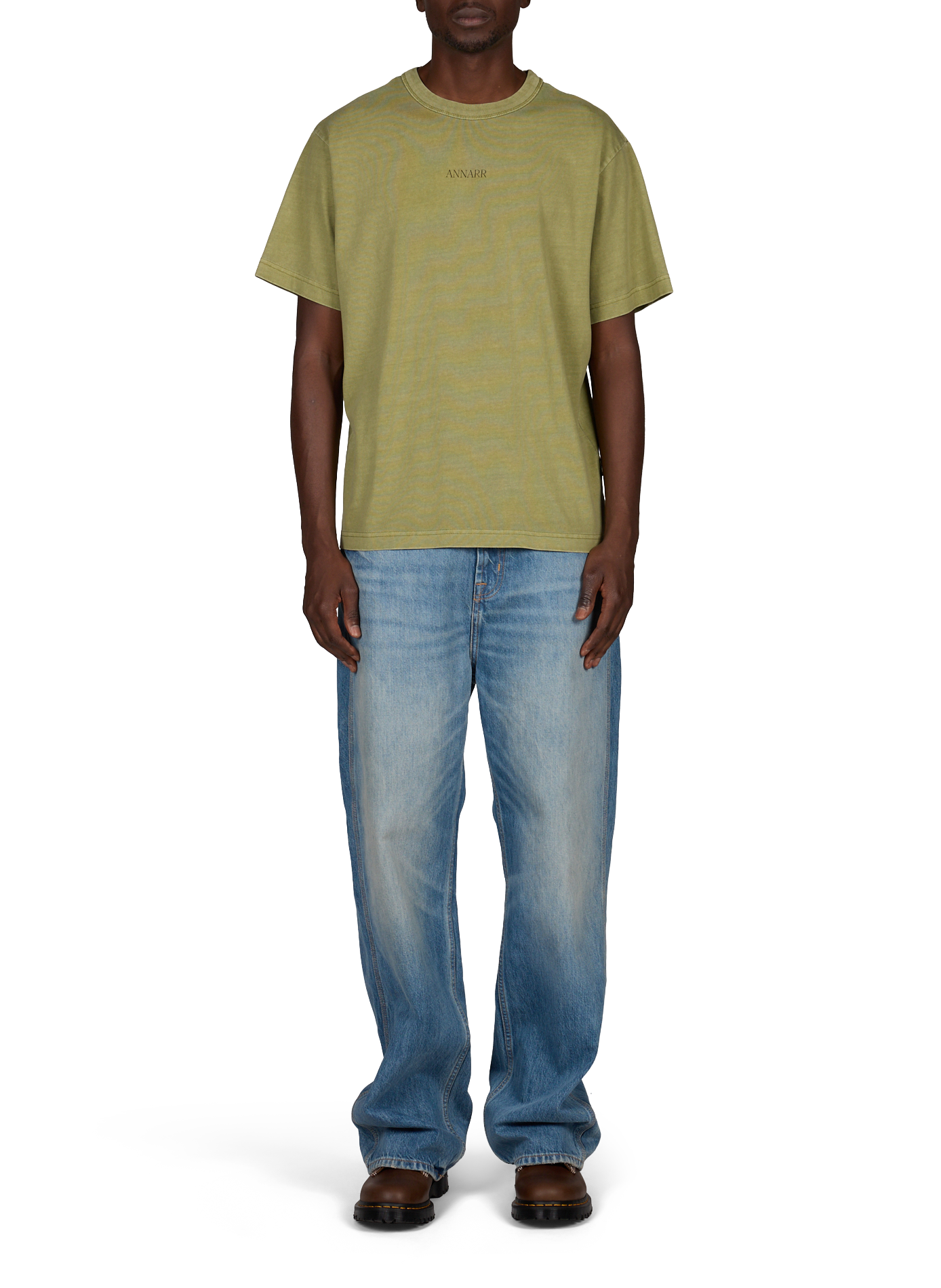 T-Shirt mit Location-Print aus Baumwolle ANNARR Grun