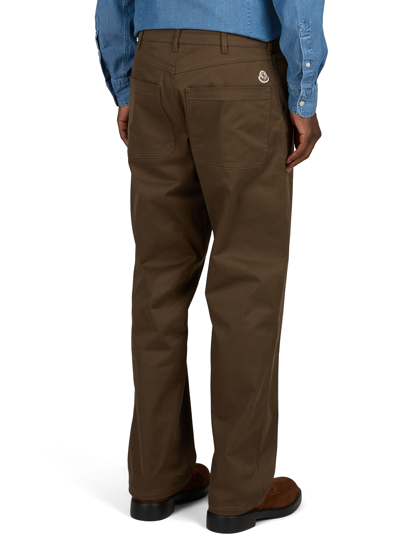 Pantaloni dritti MONCLER Verde