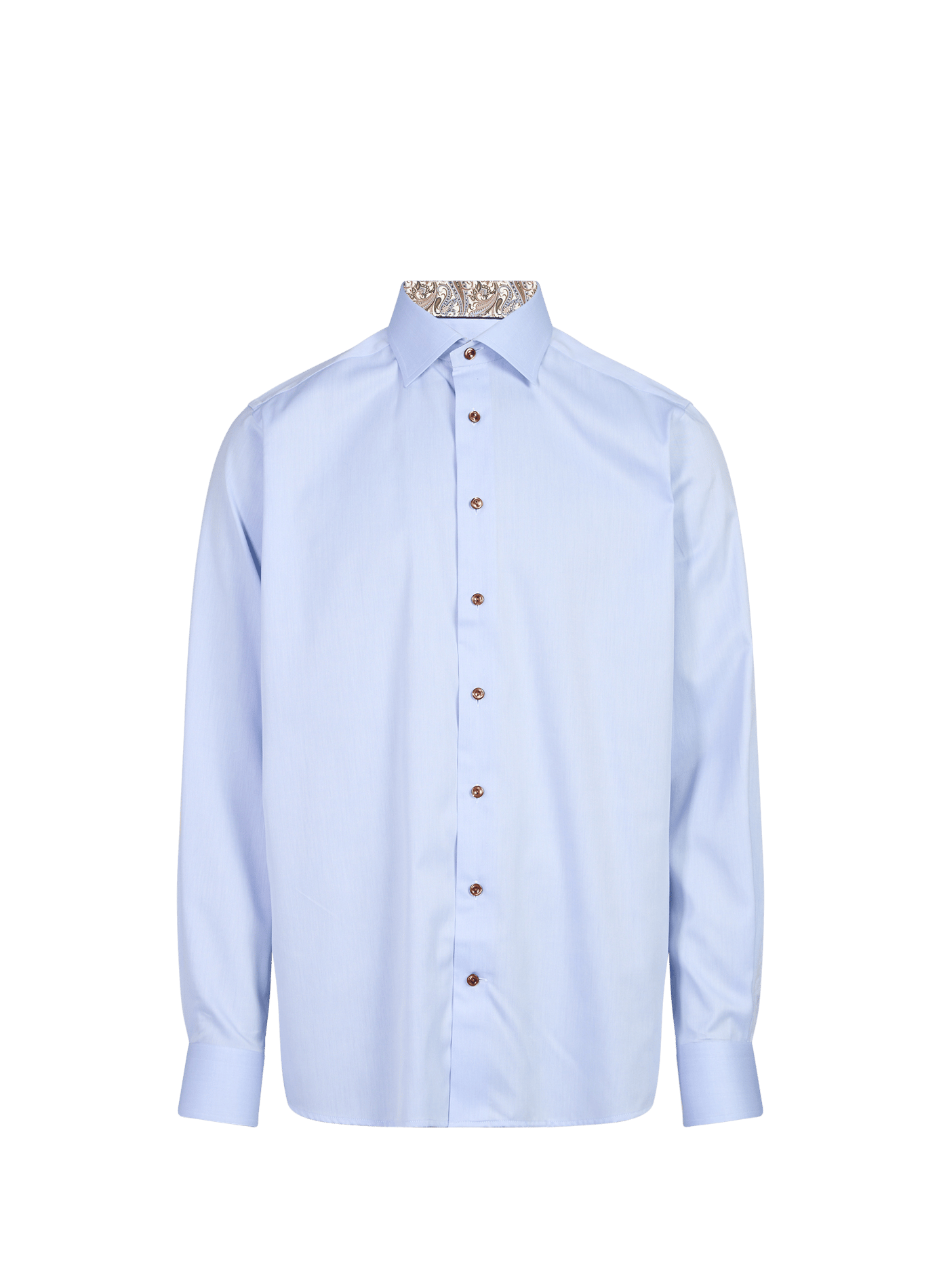Straight classic collar shirt in cotton ETON Blue