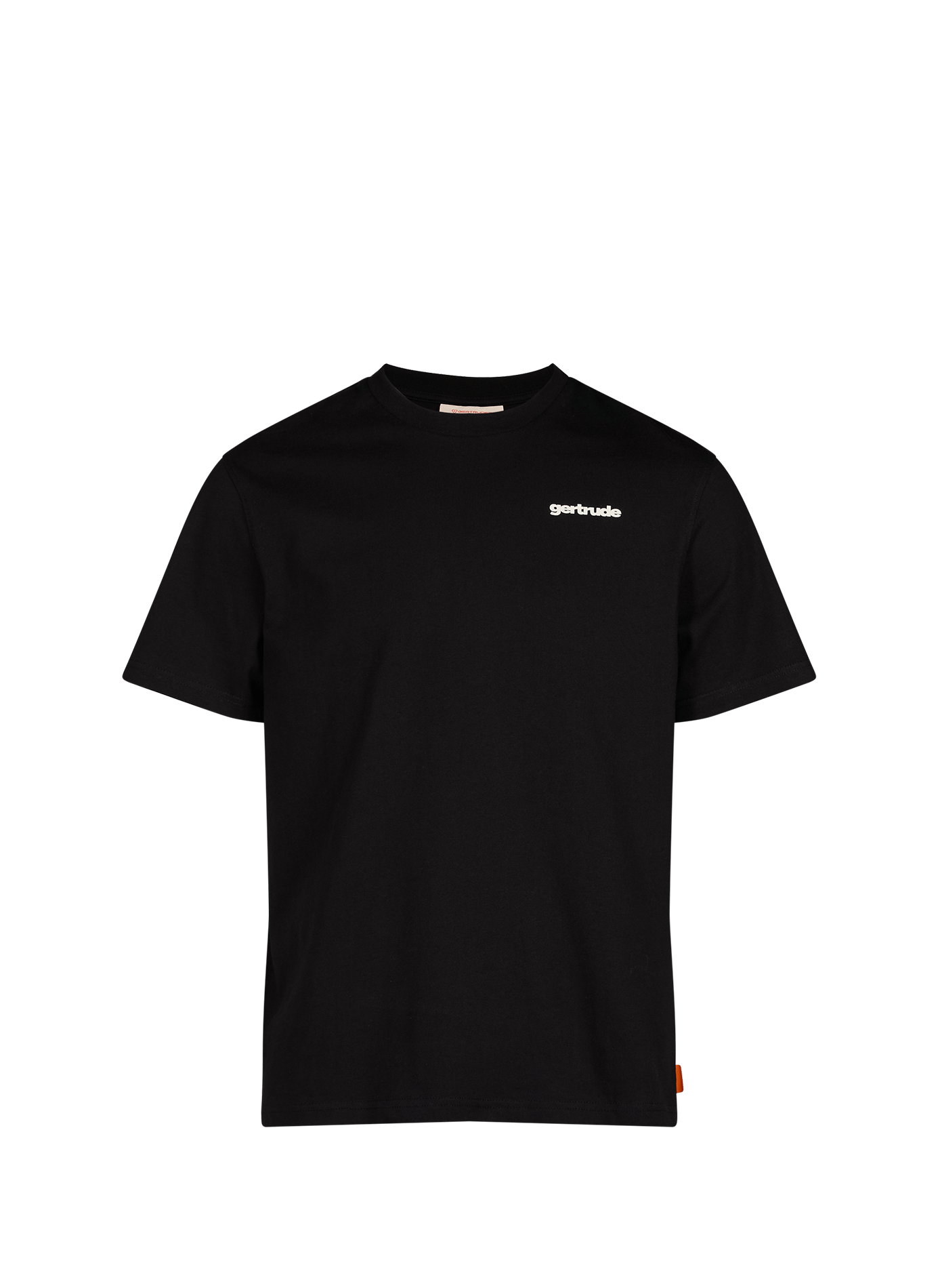 Leonstripe straight-fit crew-neck printed cotton T-shirt GERTRUDE Black