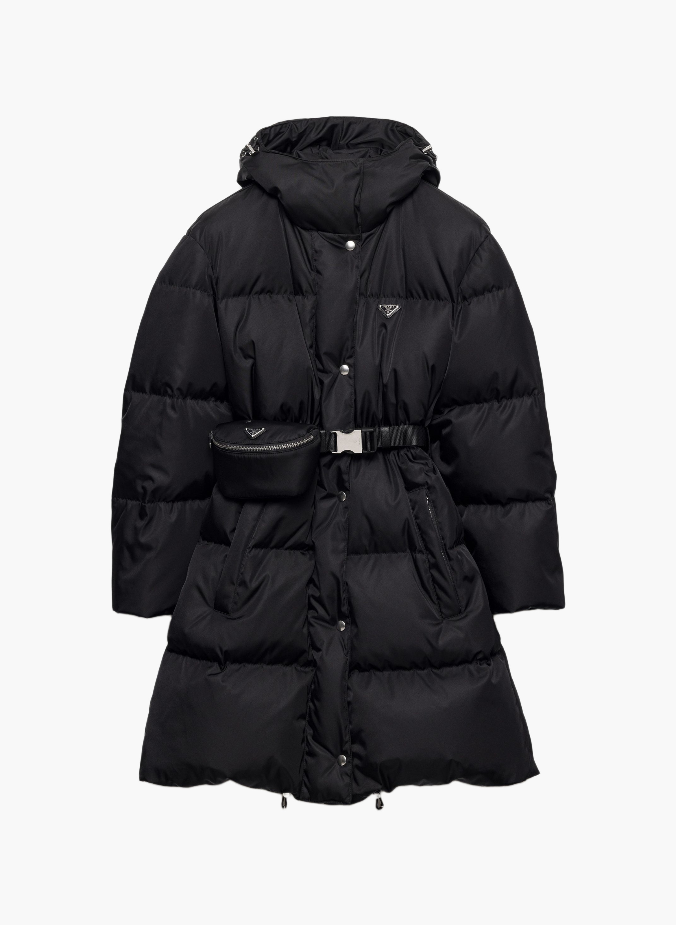 Manteau matelassé en re-nylon PRADA Noir