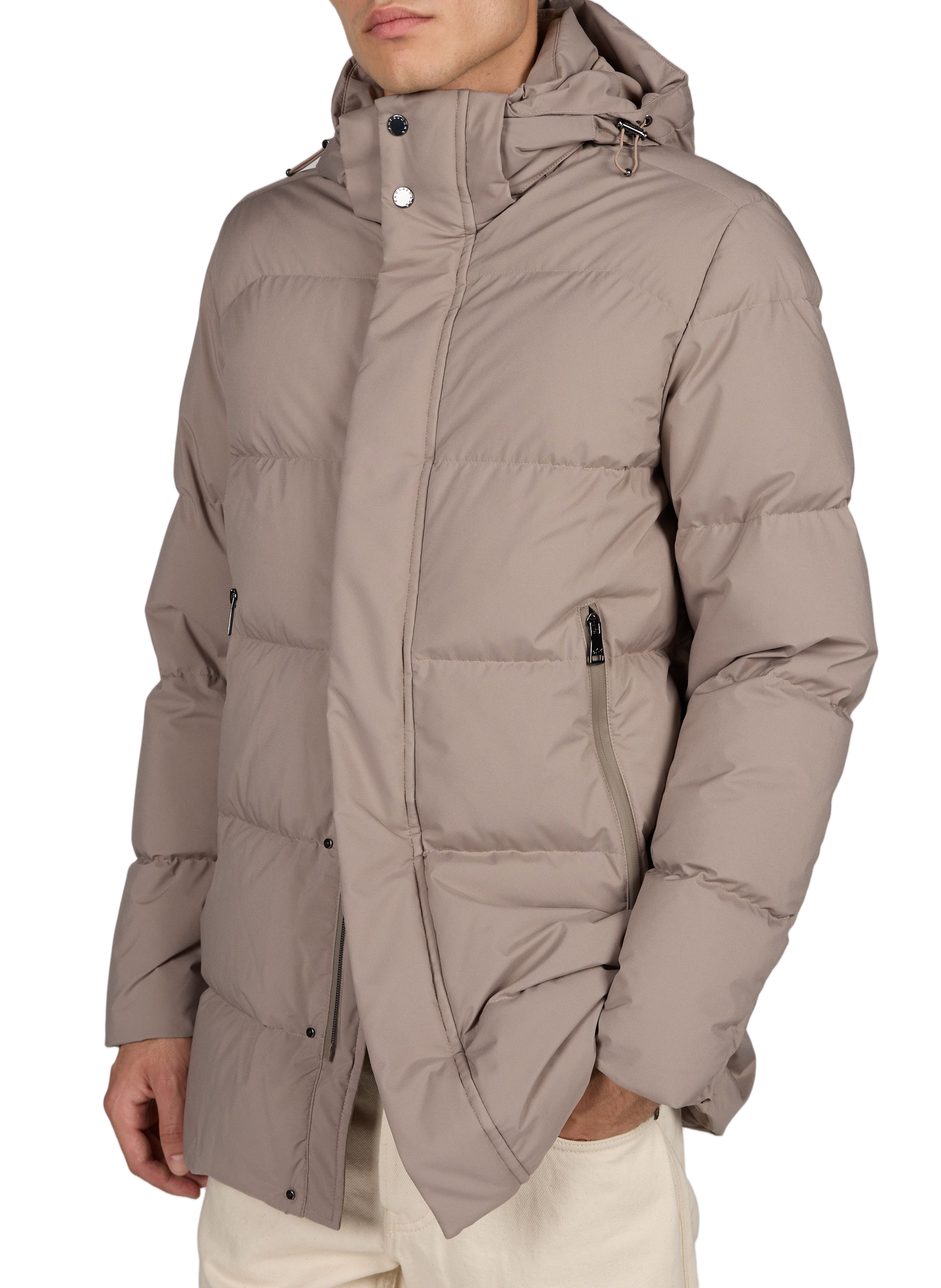 Doudoune droite col montant matelassée PAUL & SHARK Gris