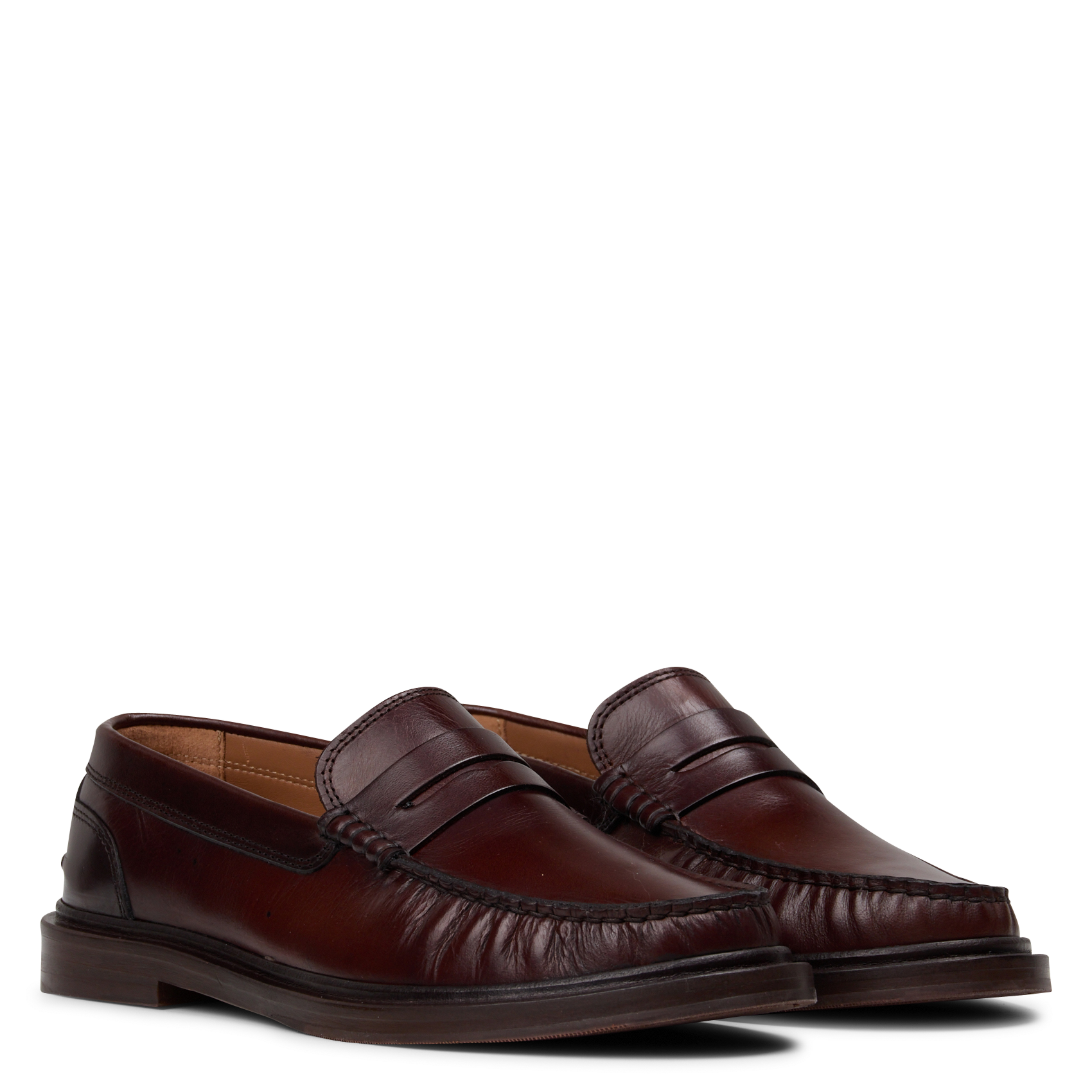 Jessie mocassins van leer BOBBIES Bruin