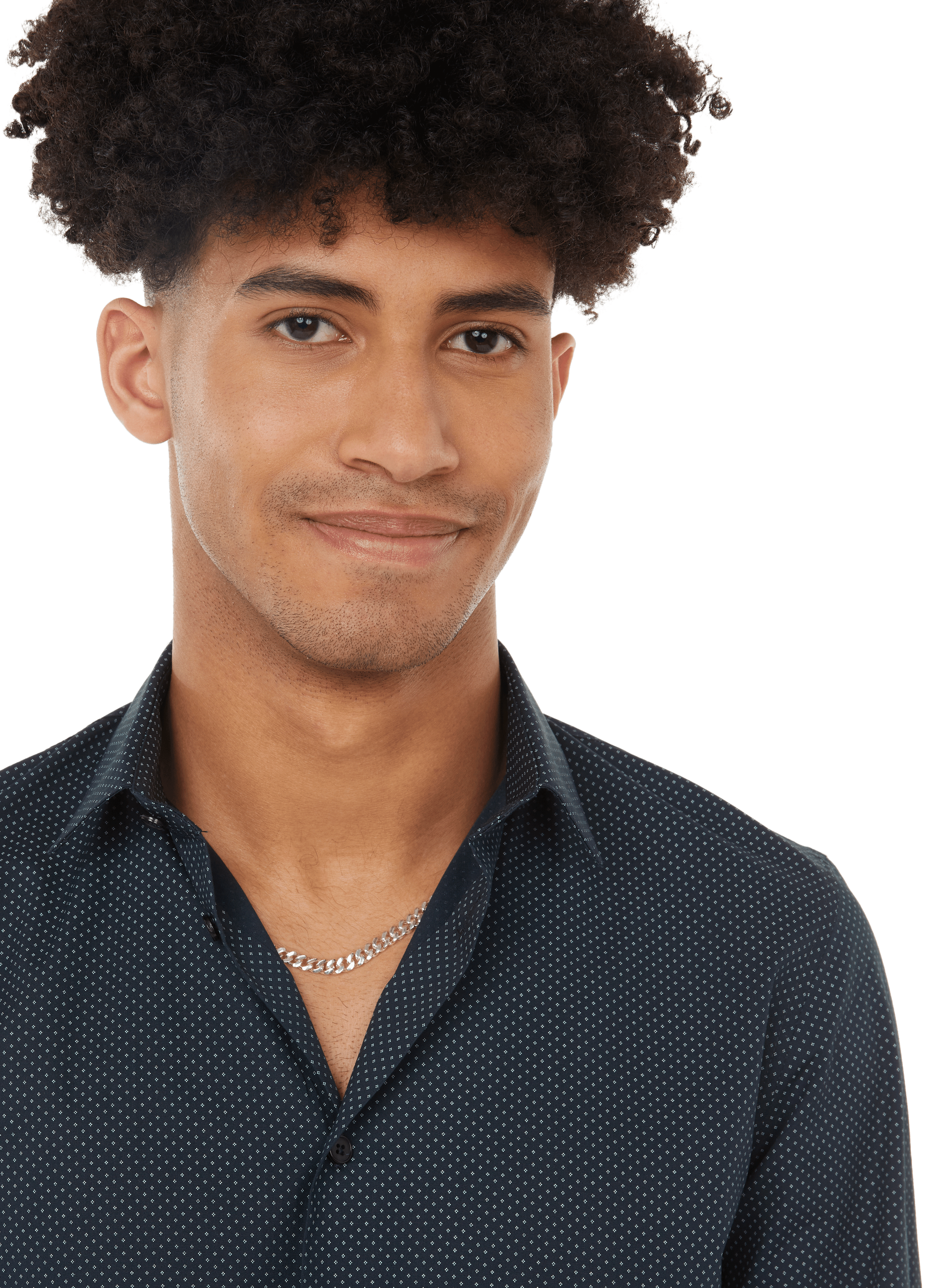 Chemise imprimée en coton AU PRINTEMPS PARIS Bleu