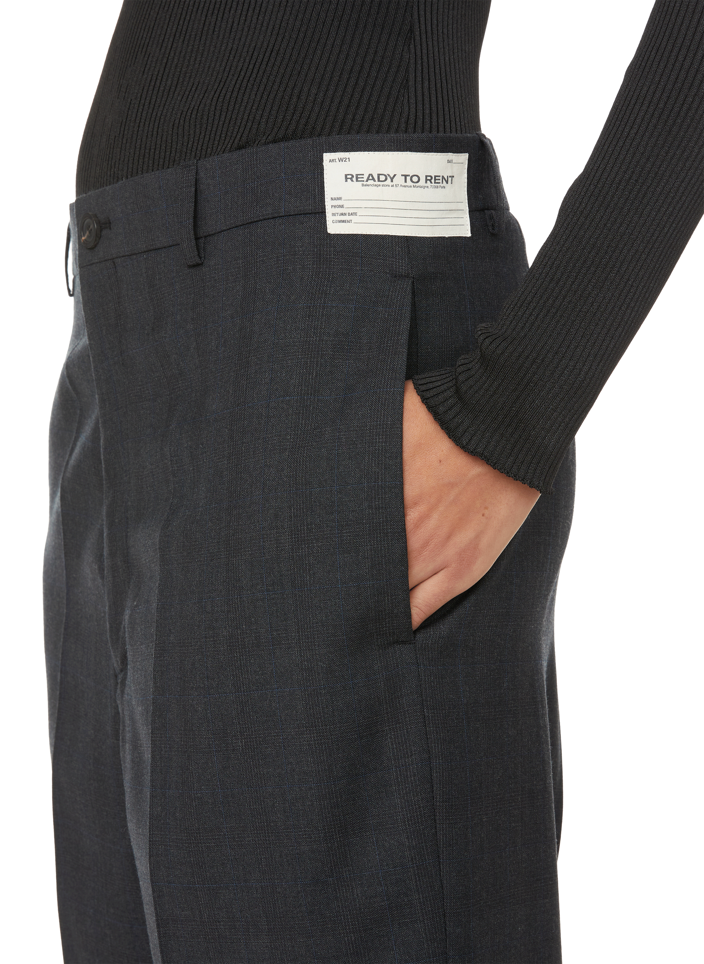 Weite Wollhose BALENCIAGA Grau