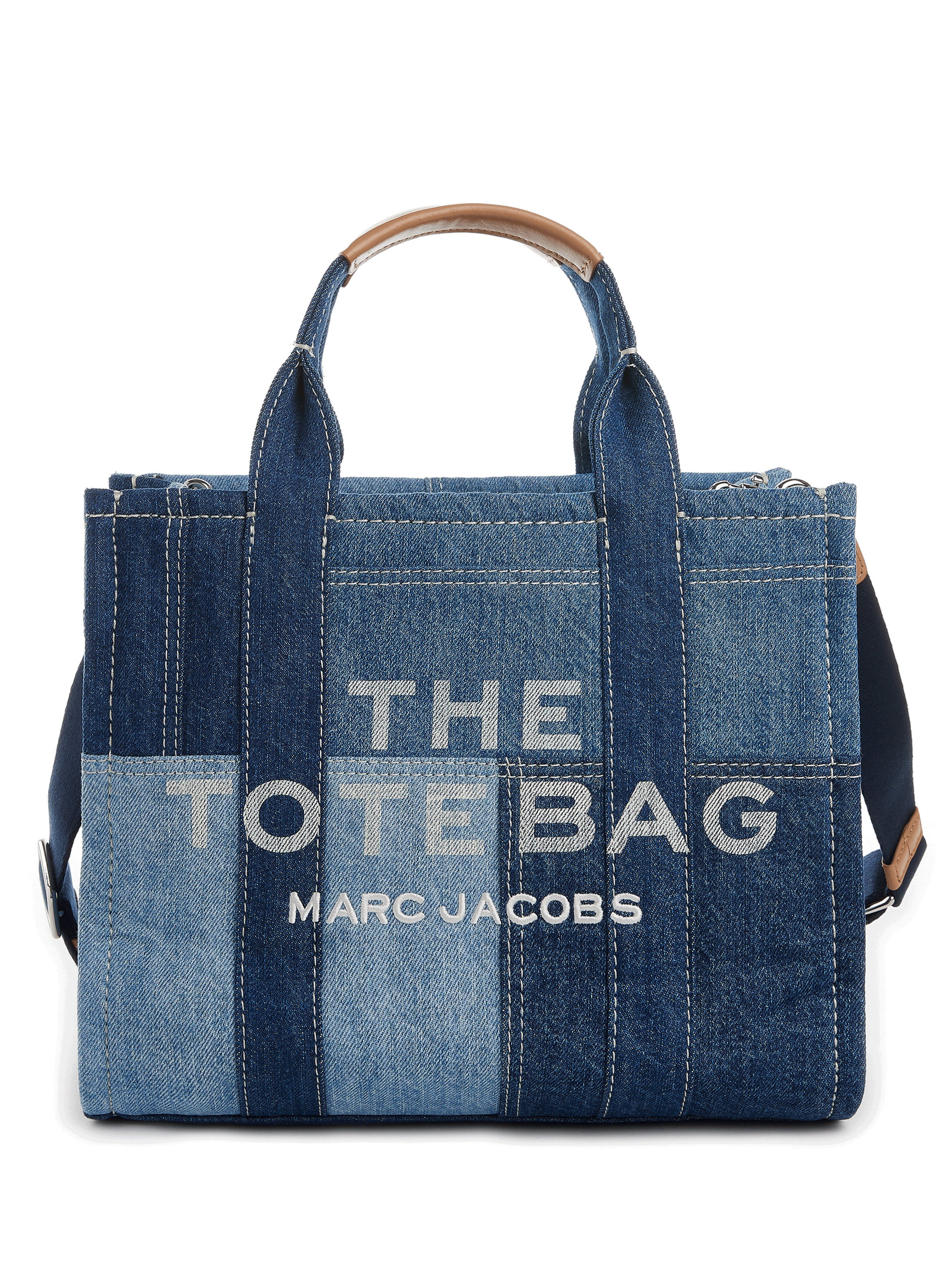 MARC JACOBS The Tote small denim tote bag Blue