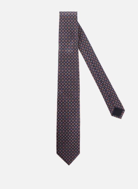 Graphic silk tie Multicolour by AU PRINTEMPS PARIS AU PRINTEMPS PARIS Graphic silk tie Multicolour