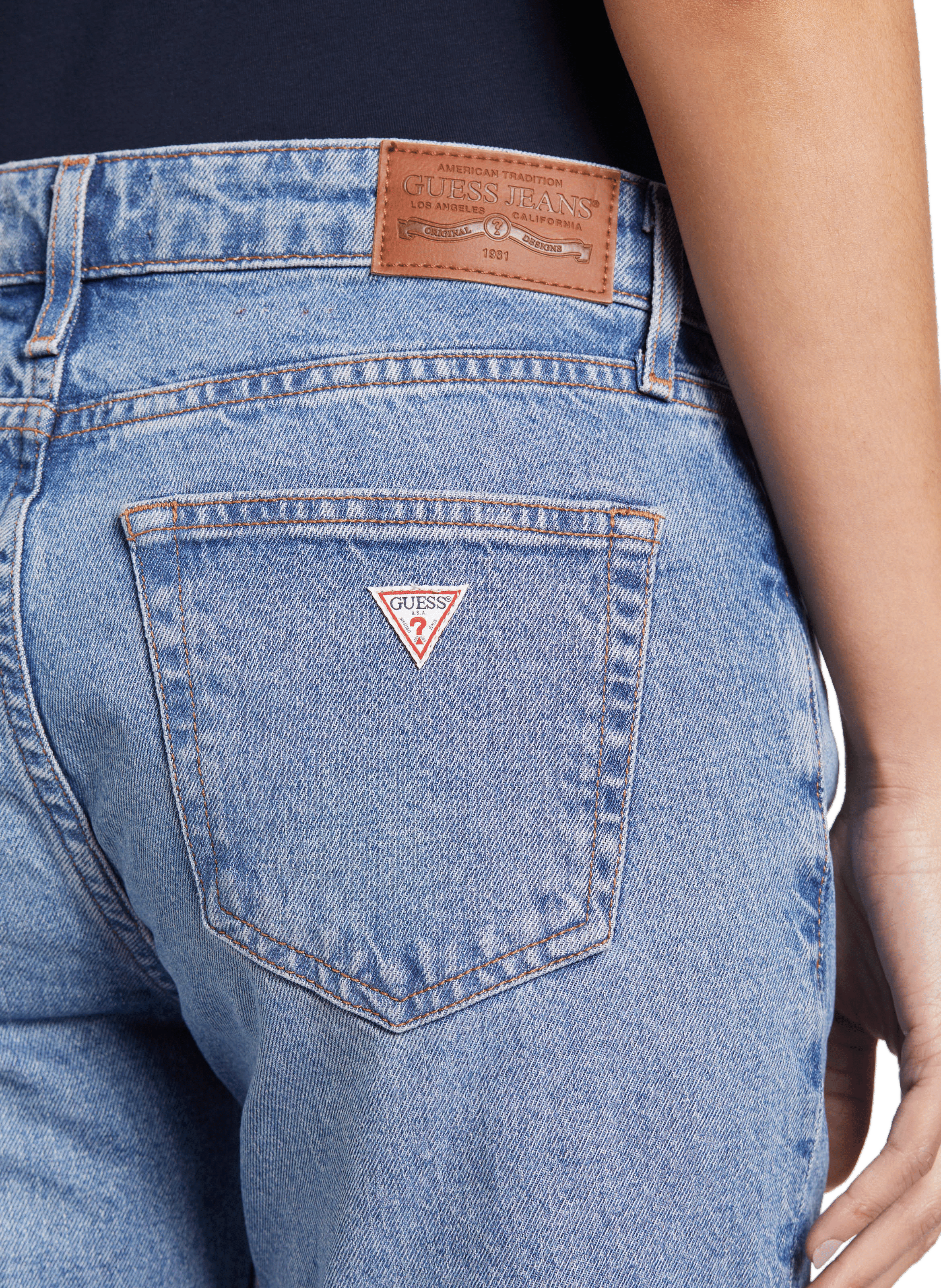 Jean droit GUESS Bleu