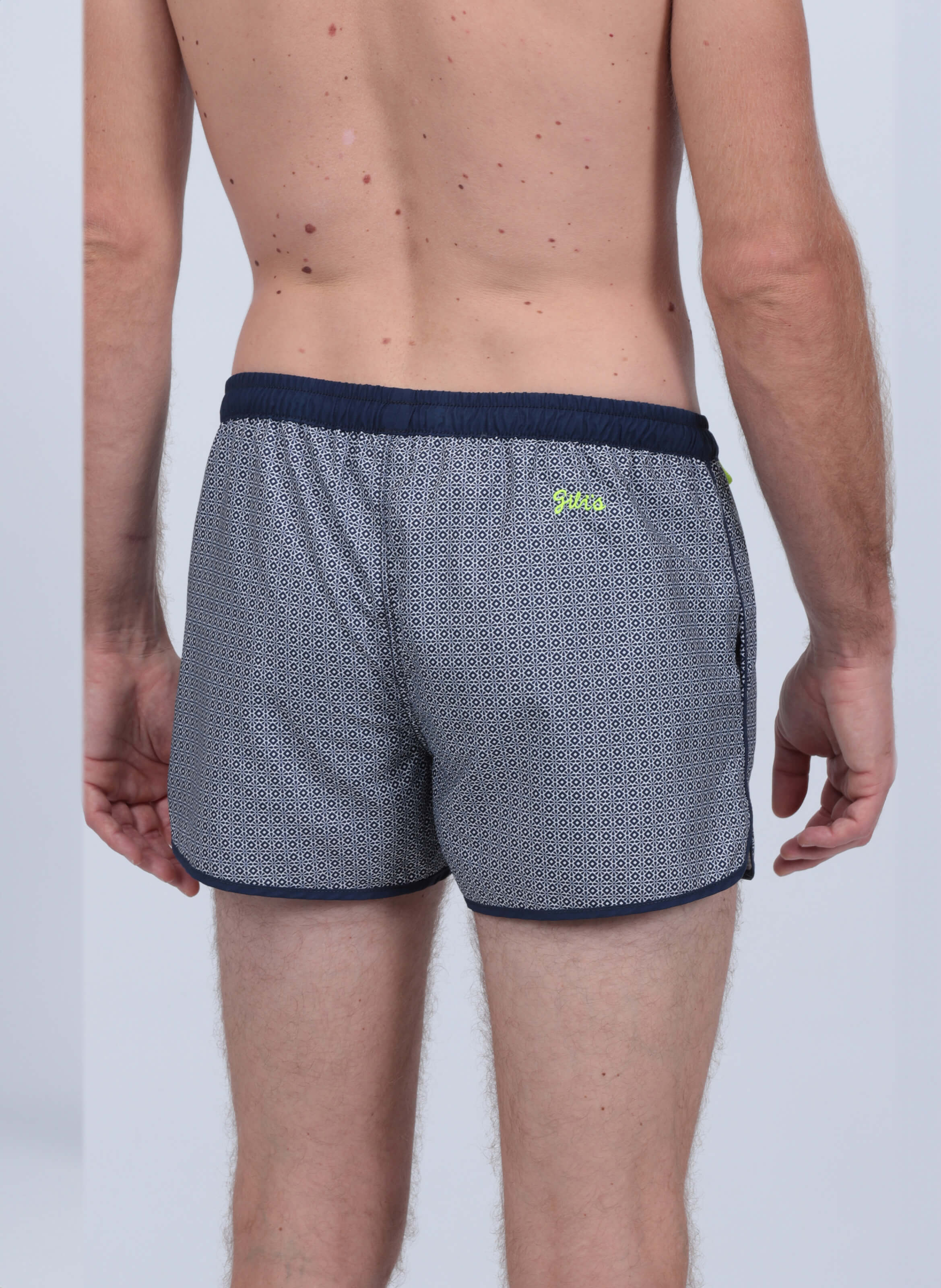 Short de bain court  -  azulejos GILI'S Bleu