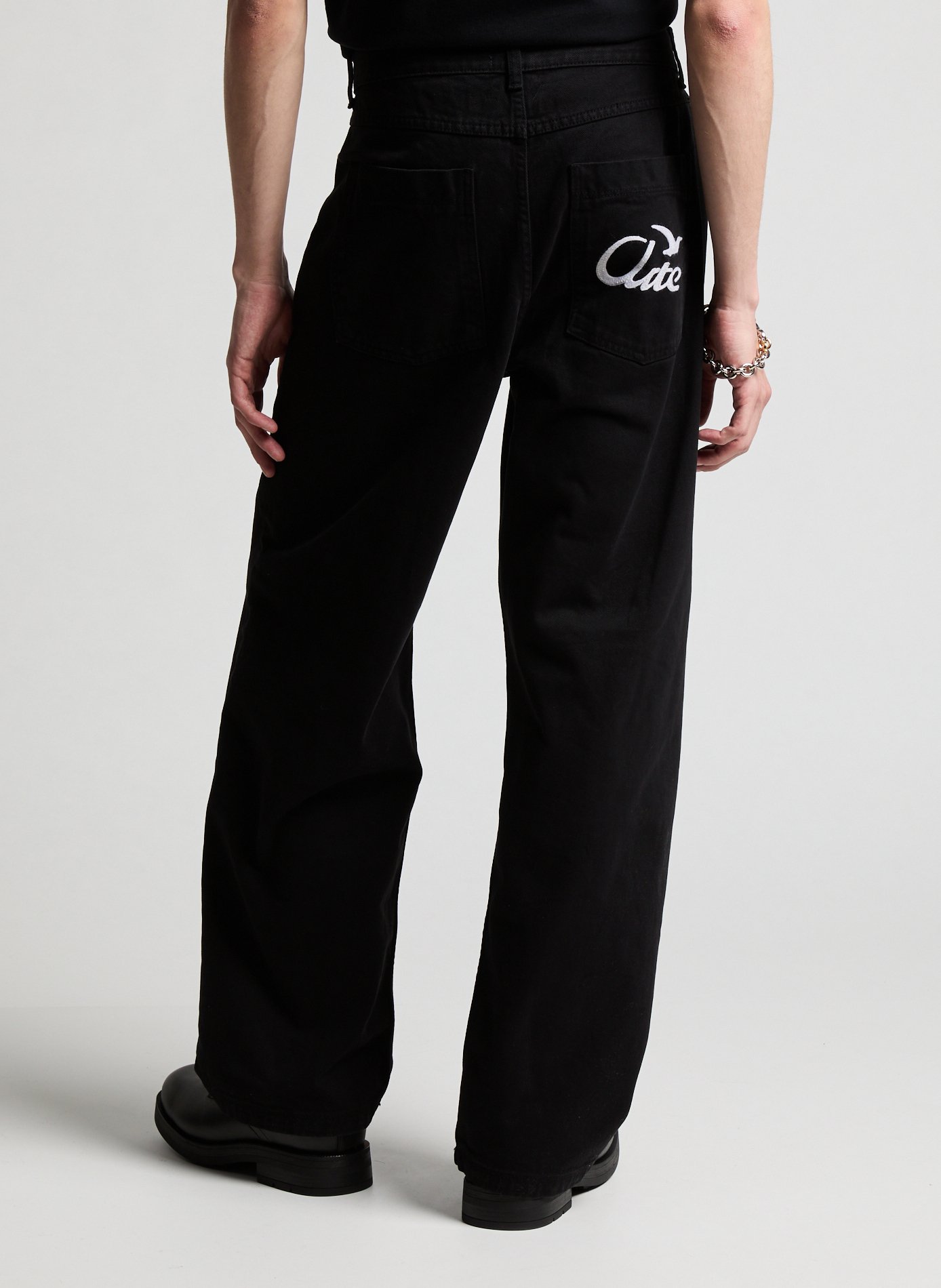 Calfskin leather lace-up loafers KLEMAN Black