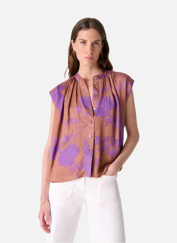 Blouse clio Marron by VANESSA BRUNO VANESSA BRUNO Blouse clio Marron