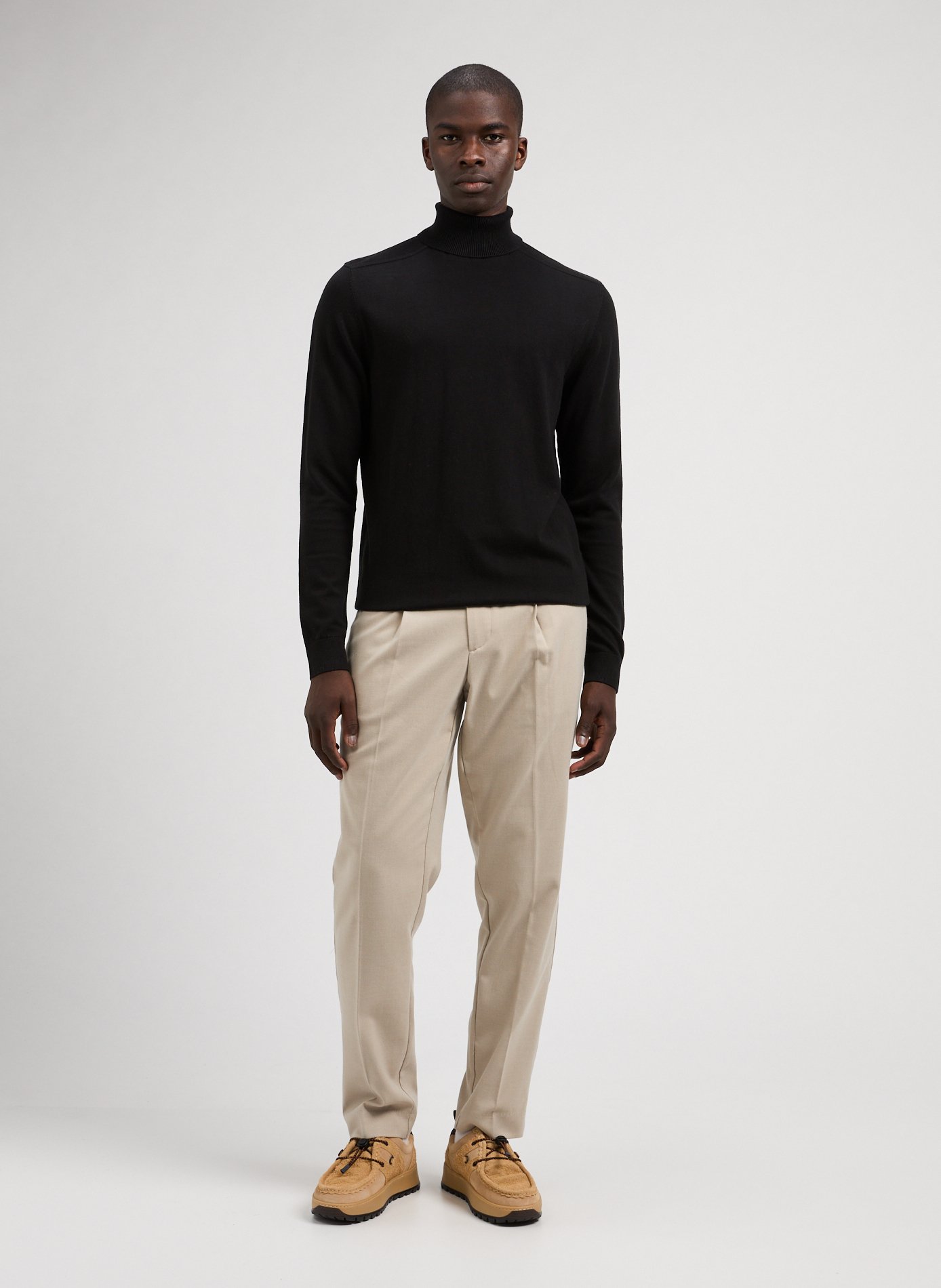 Turtleneck jumper SELECTED Black