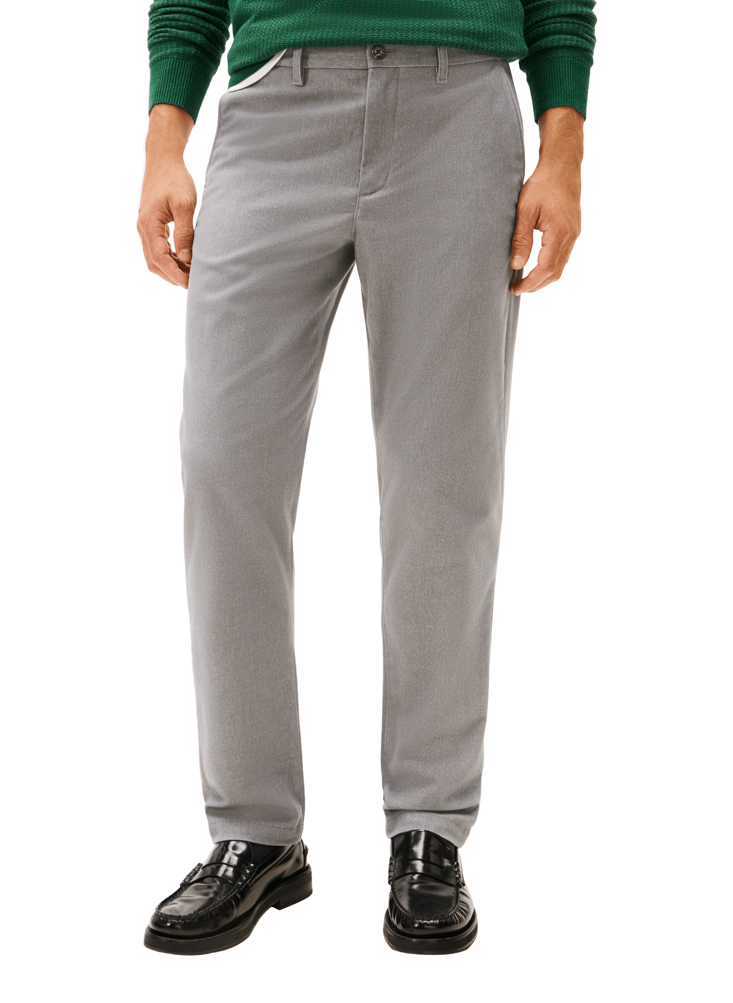 TOMMY HILFIGER Cotton blend straight trousers Grey
