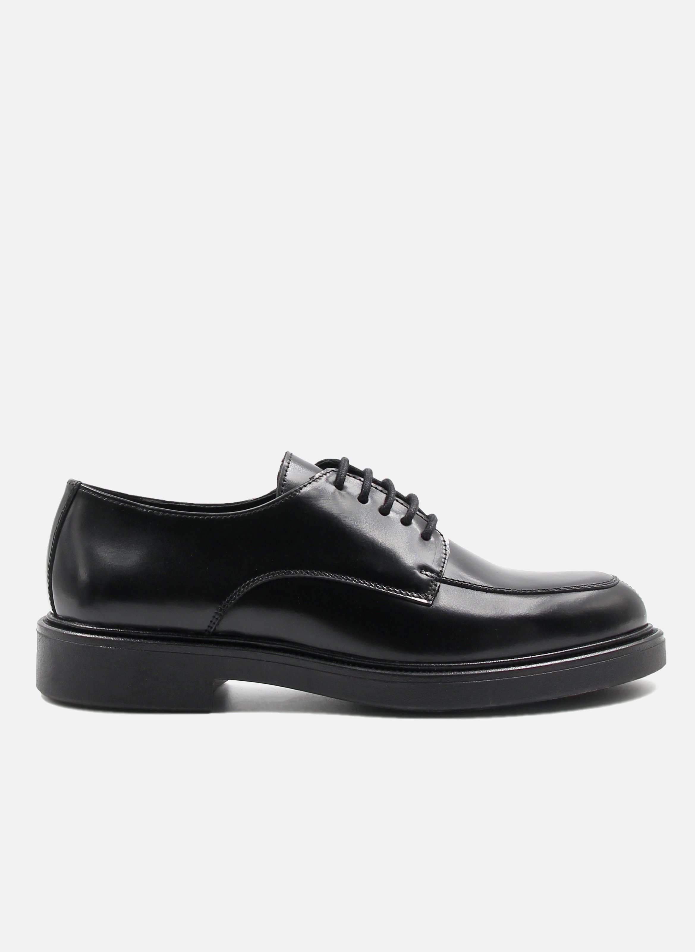 Derbies cuir brillant JULES & JENN Noir