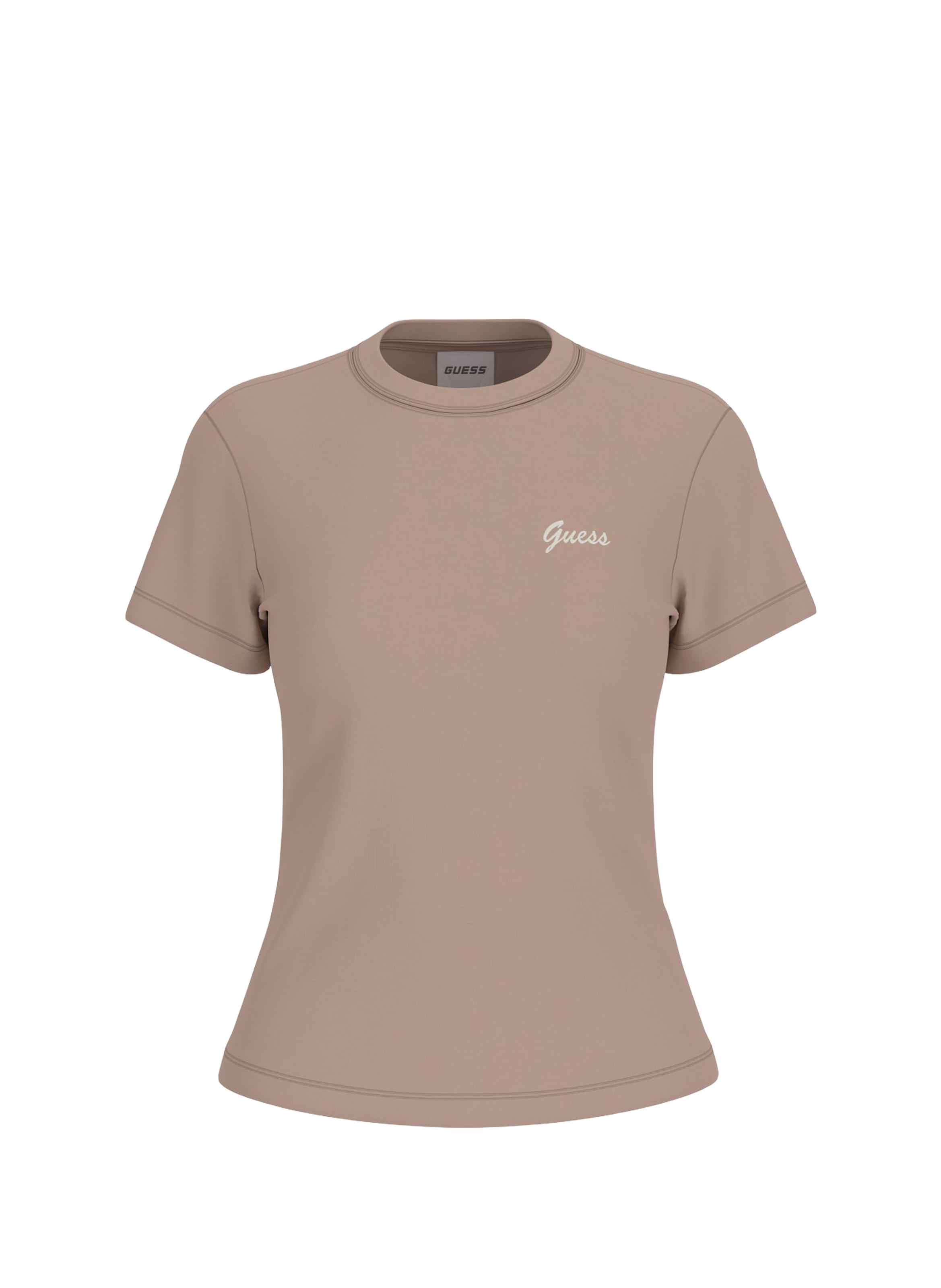 GUESS Classic Cotton T-Shirt Beige