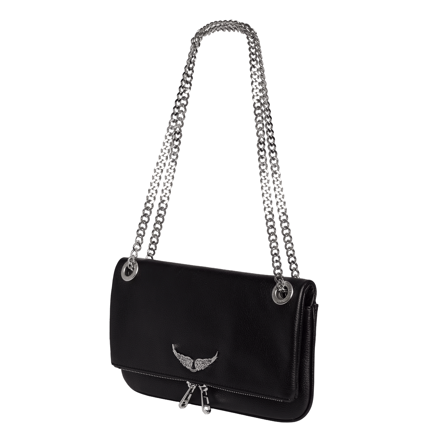 Pochette en cuir rock ii ZADIG&VOLTAIRE Noir