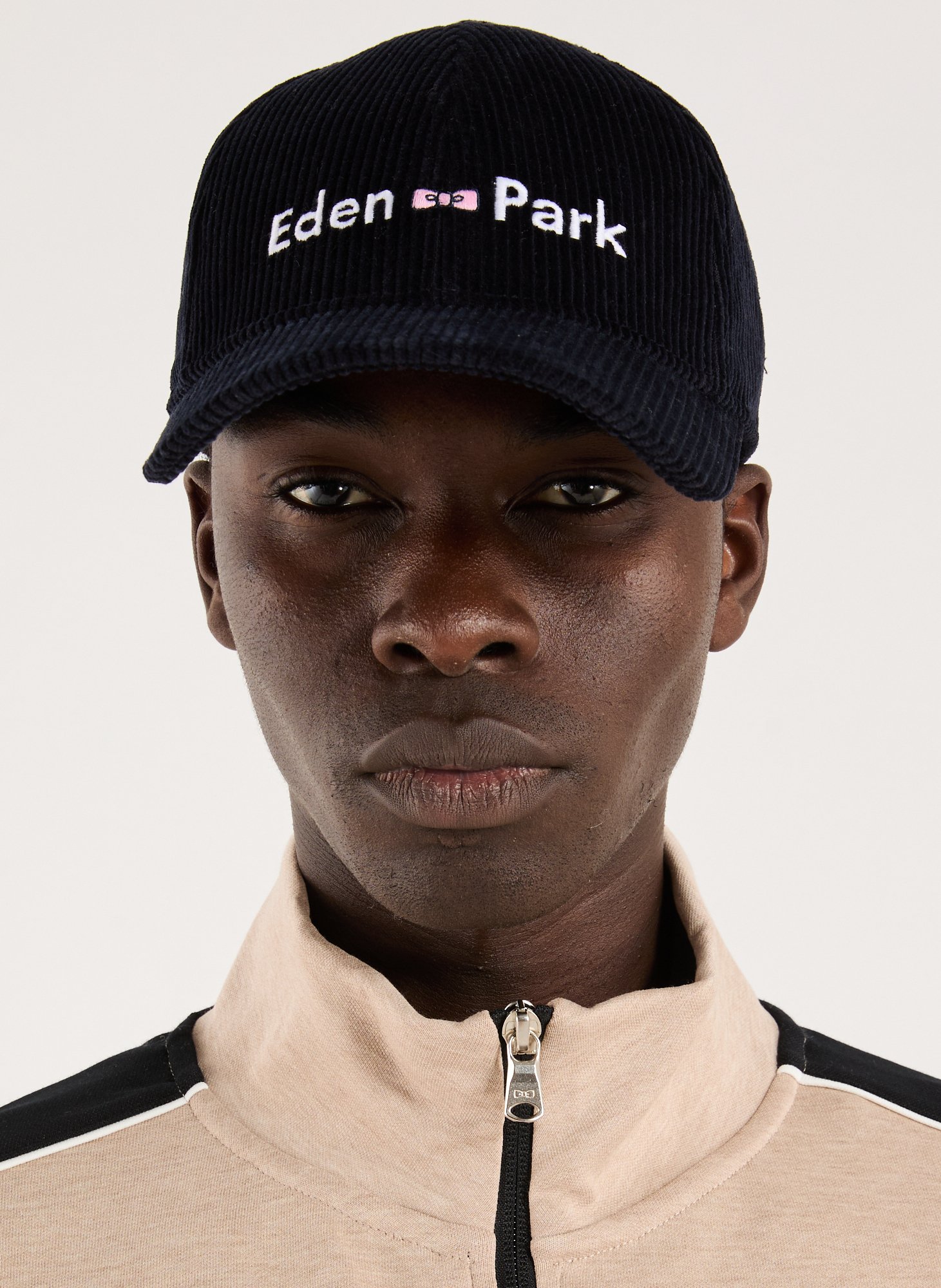 Embroidered cotton baseball cap EDEN PARK Blue