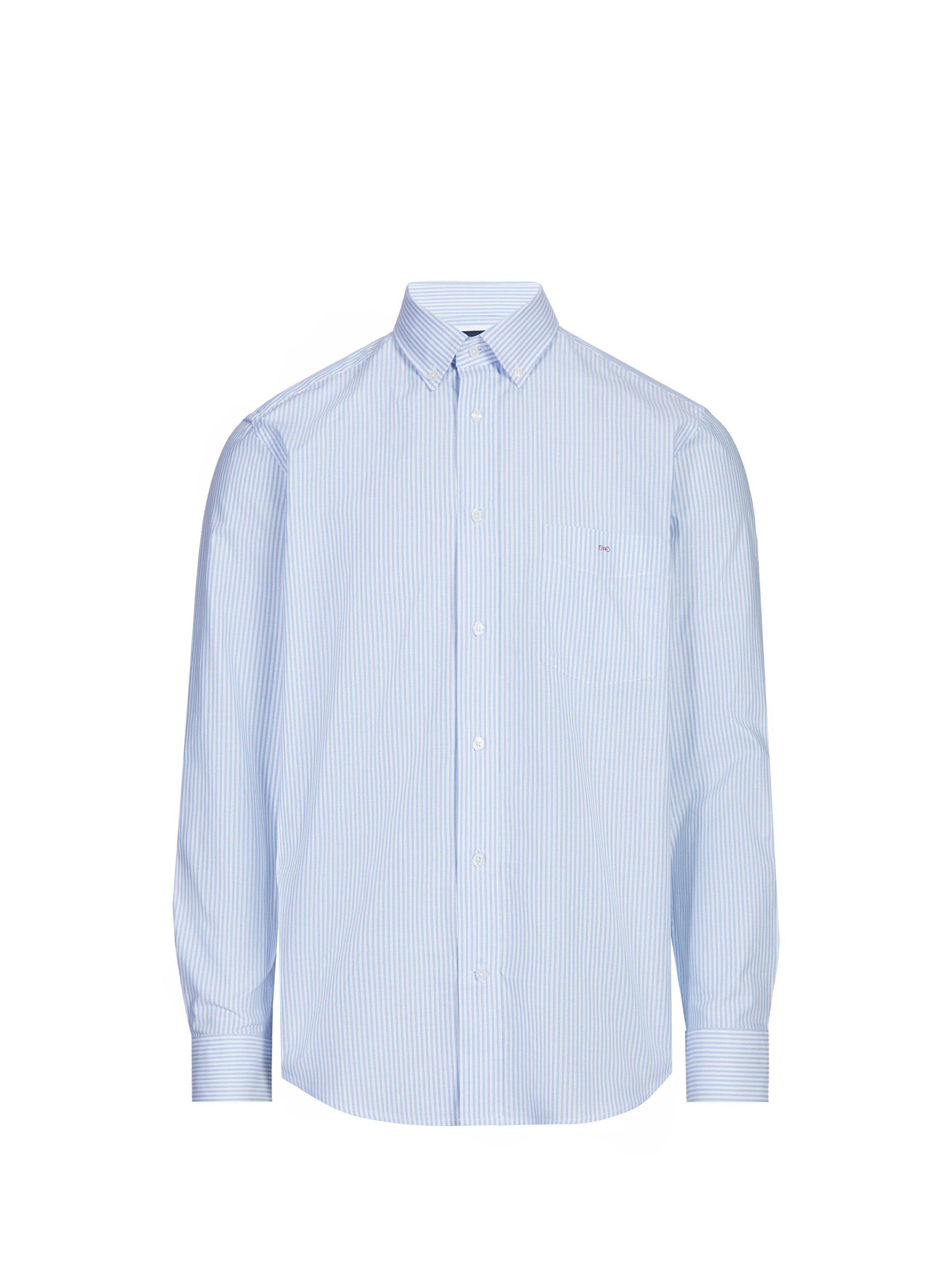 EDEN PARK Chemise rayée en coton Bleu