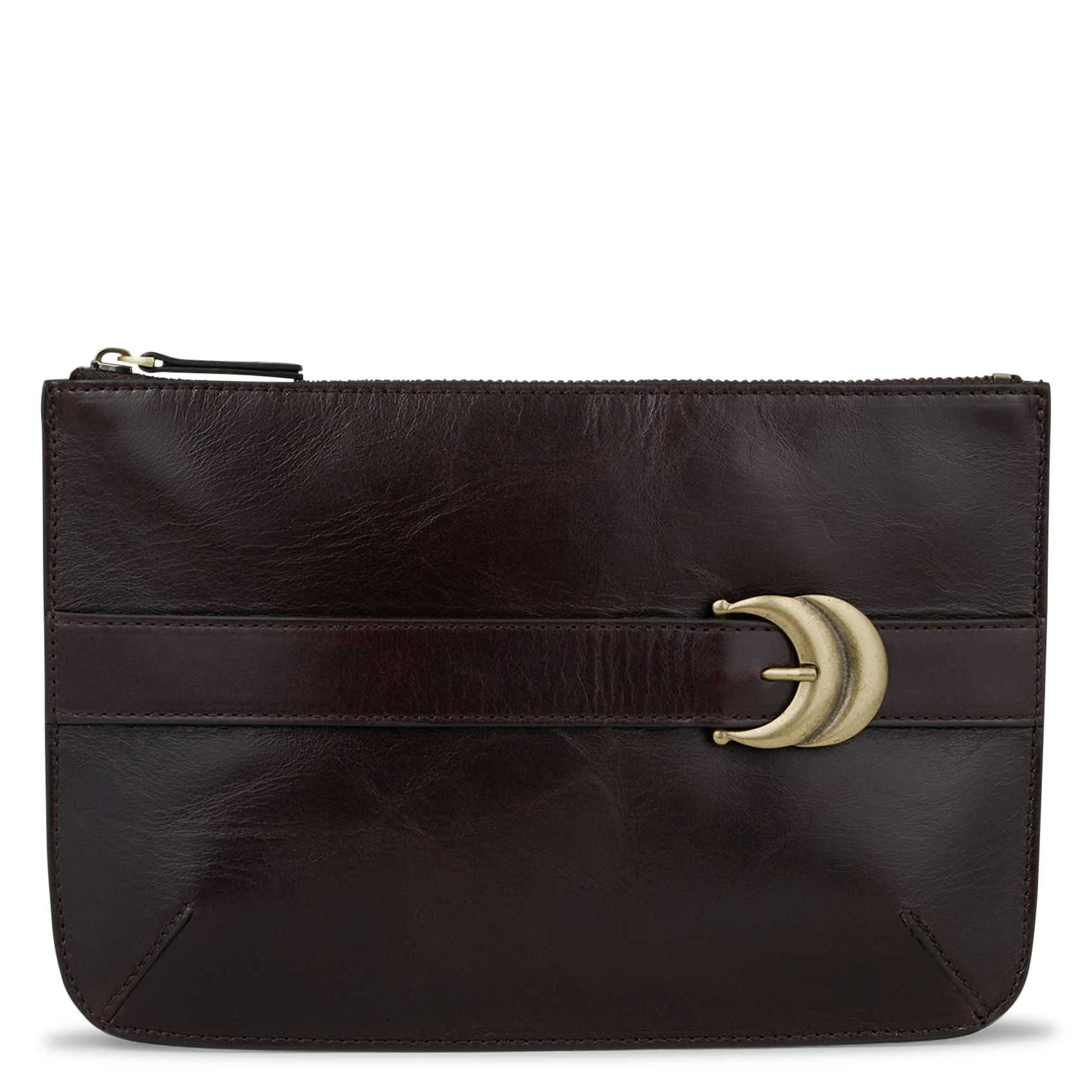 Portefeuille en cuir youyou Marron