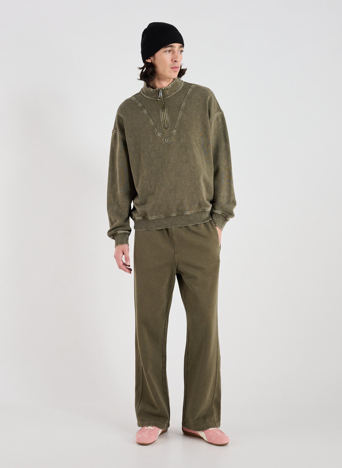 Cotton safety pants HUGO BLUE Khaki