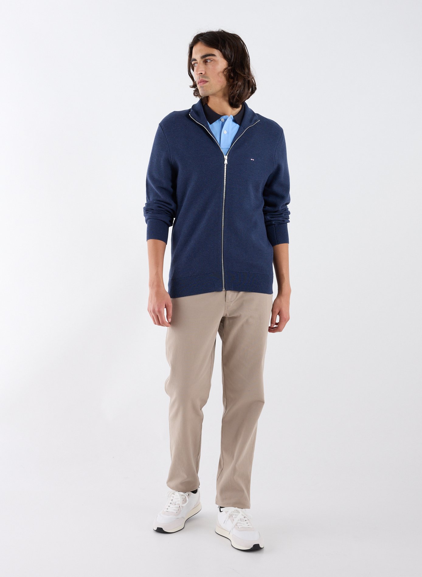 Cotton cardigan EDEN PARK Blue