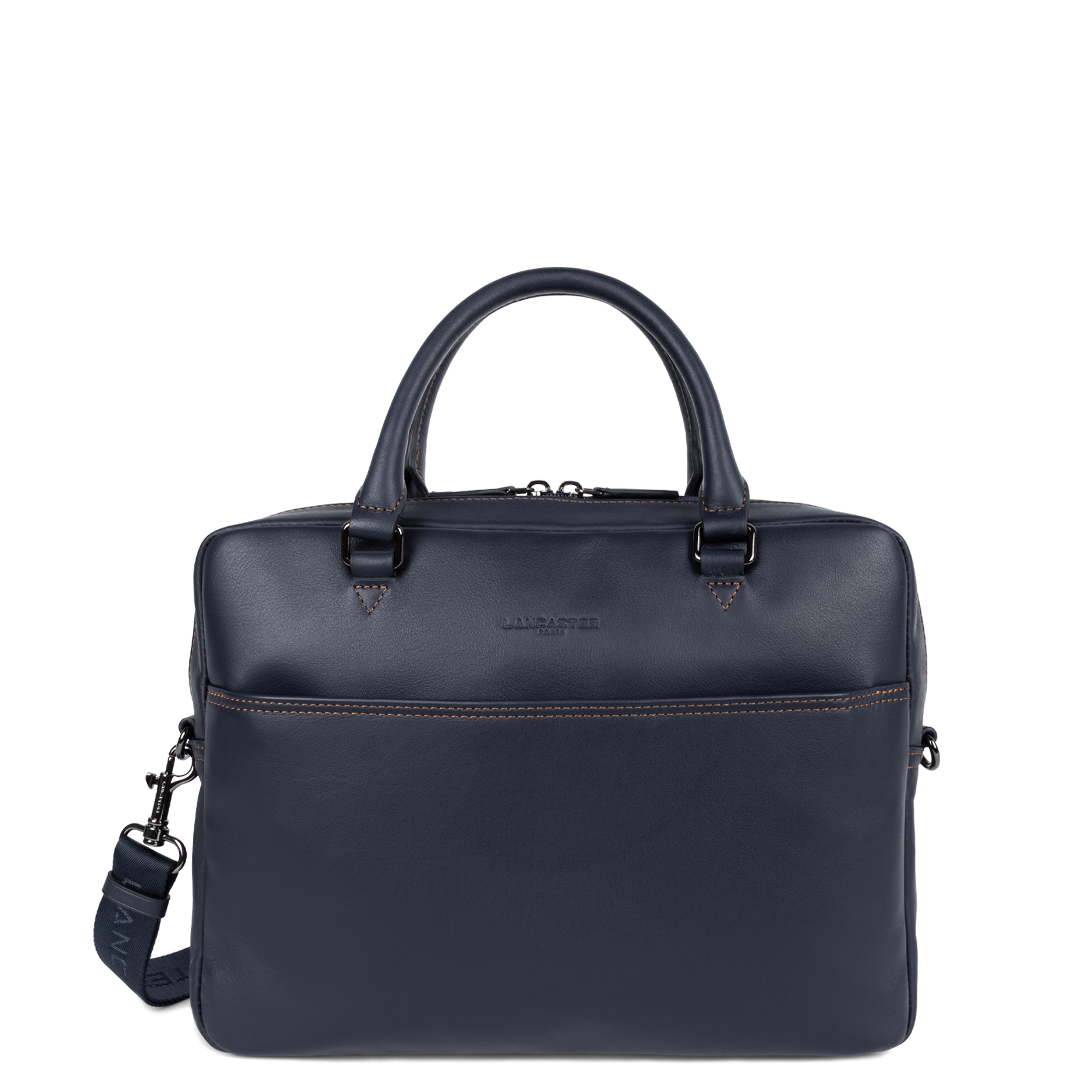 LANCASTER M portfolio document holder bag - Soft Vintage Homme Blue