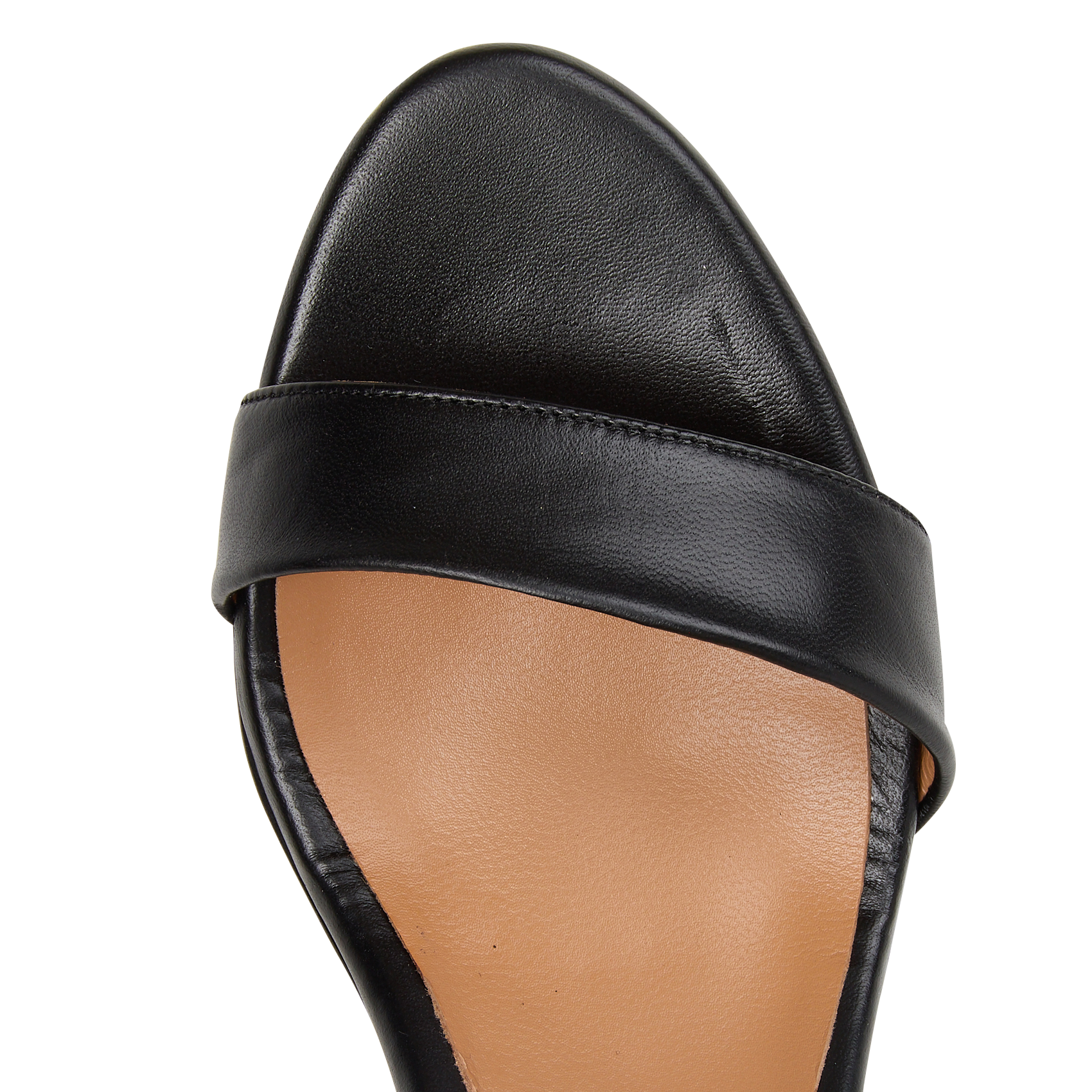 Sandales à talons en cuir vera MAISON 123 Noir