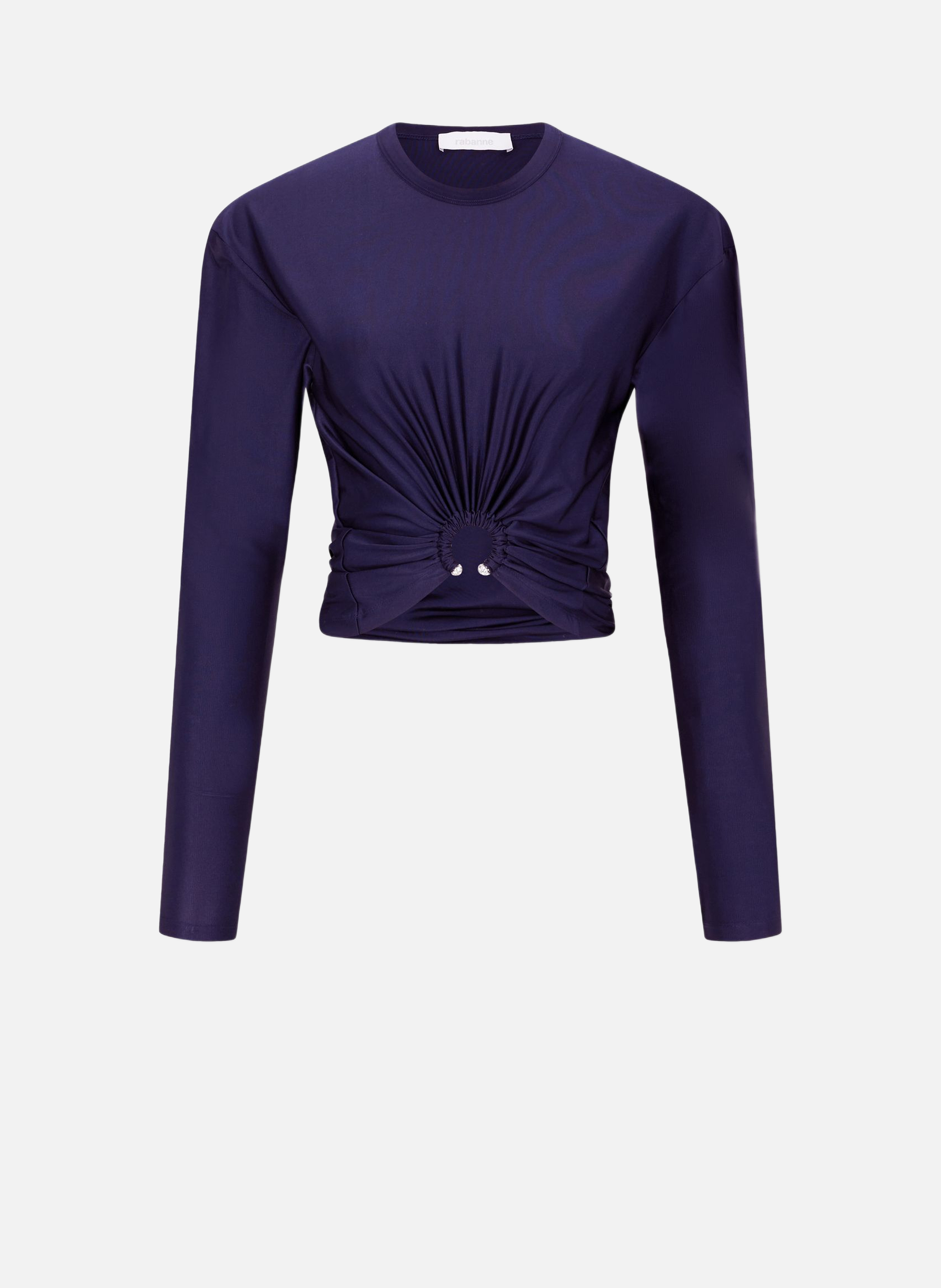 Crop top détail piercing RABANNE Bleu