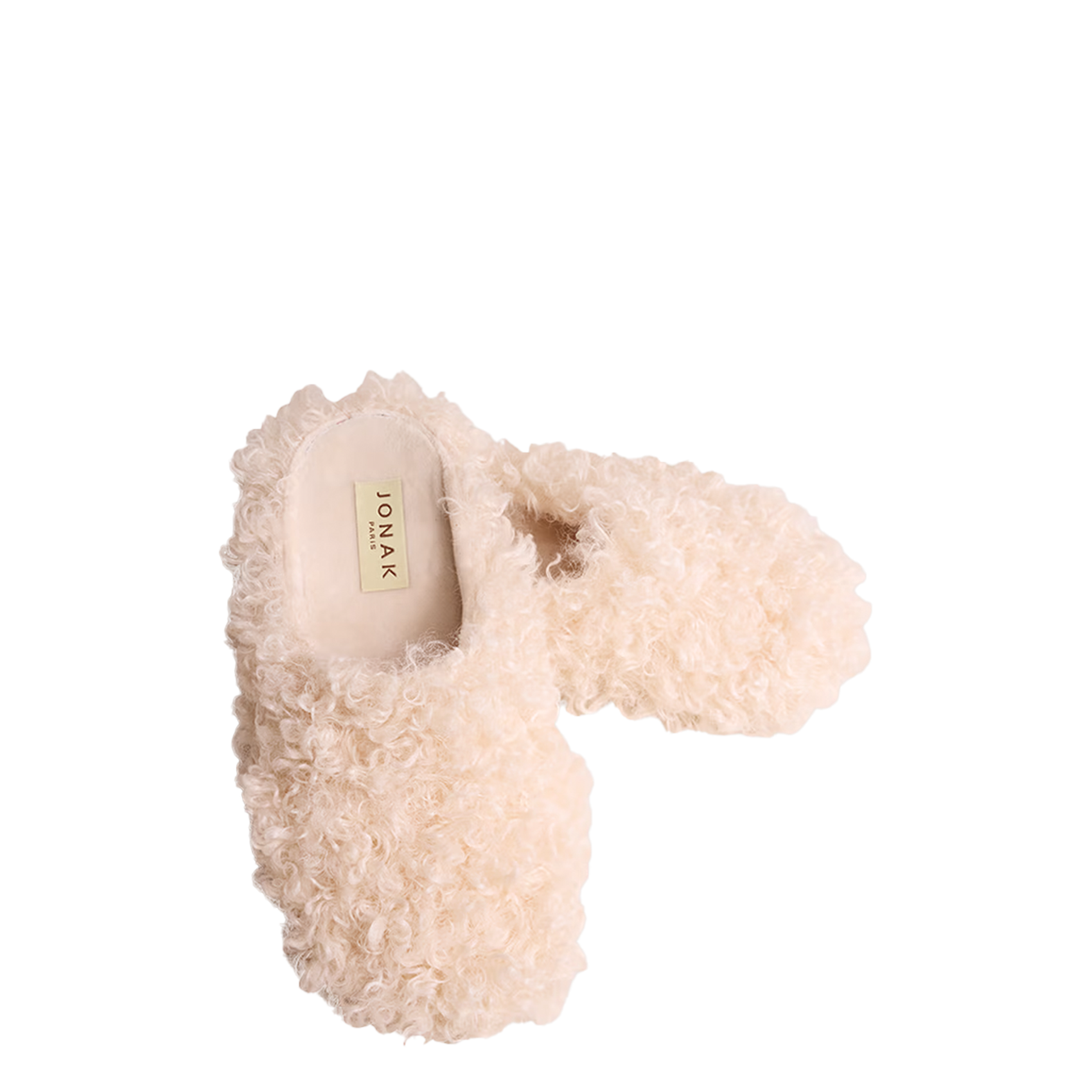 Chausson en fourrure synthétque judie JONAK Beige