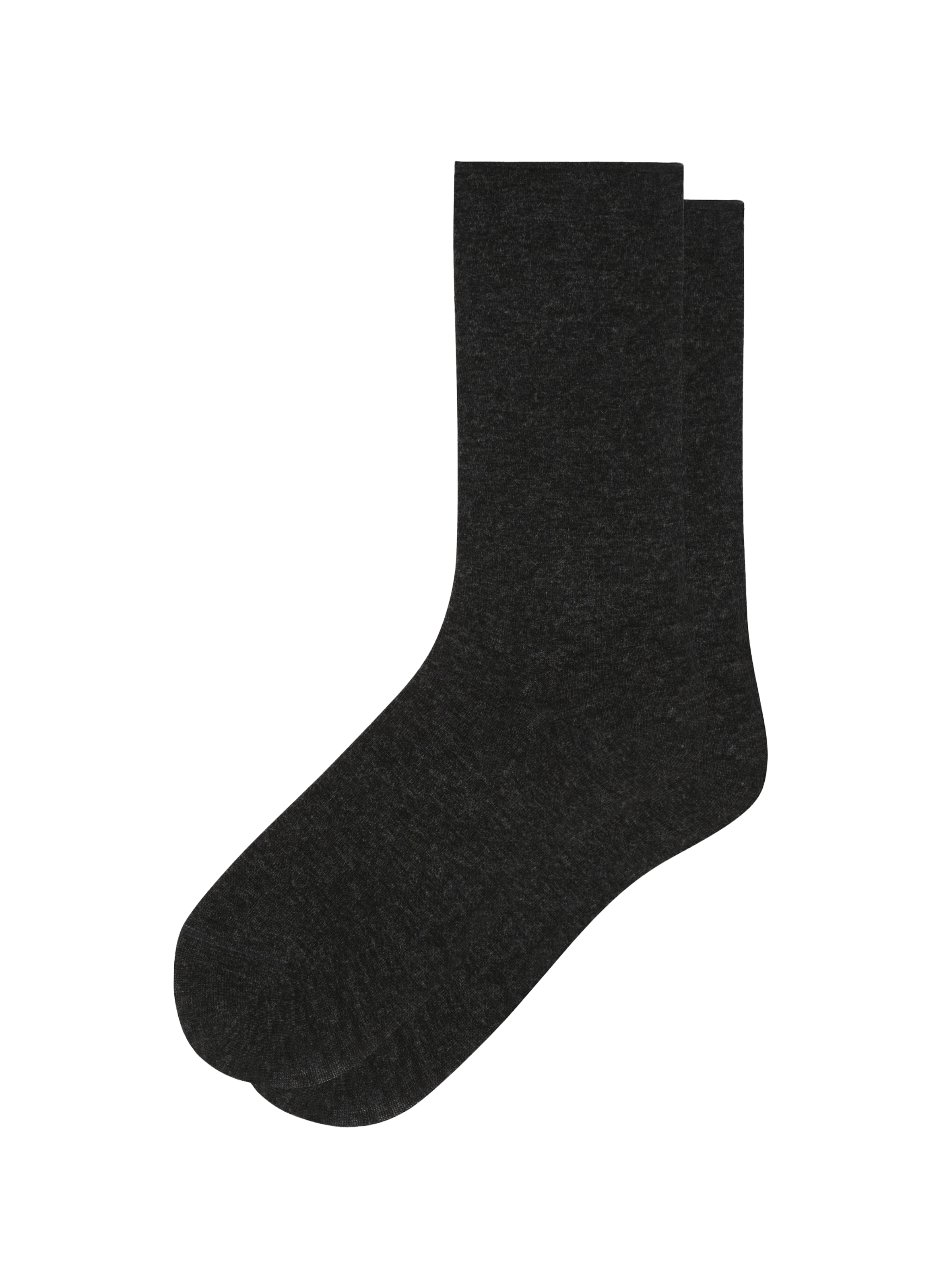 Chaussettes unies mi-hautes LE BOURGET Noir