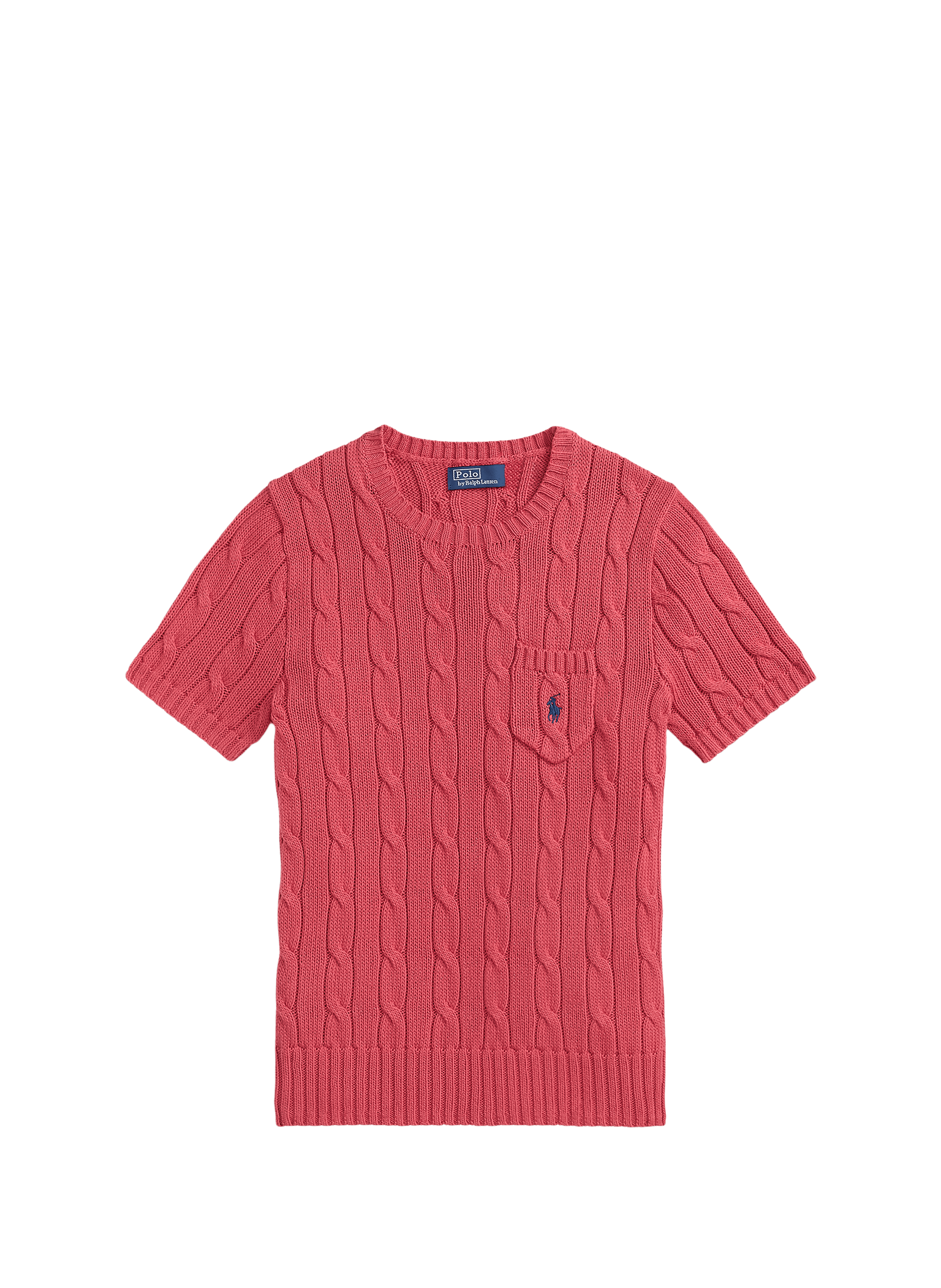 Pull côtelé en coton POLO RALPH LAUREN Rouge