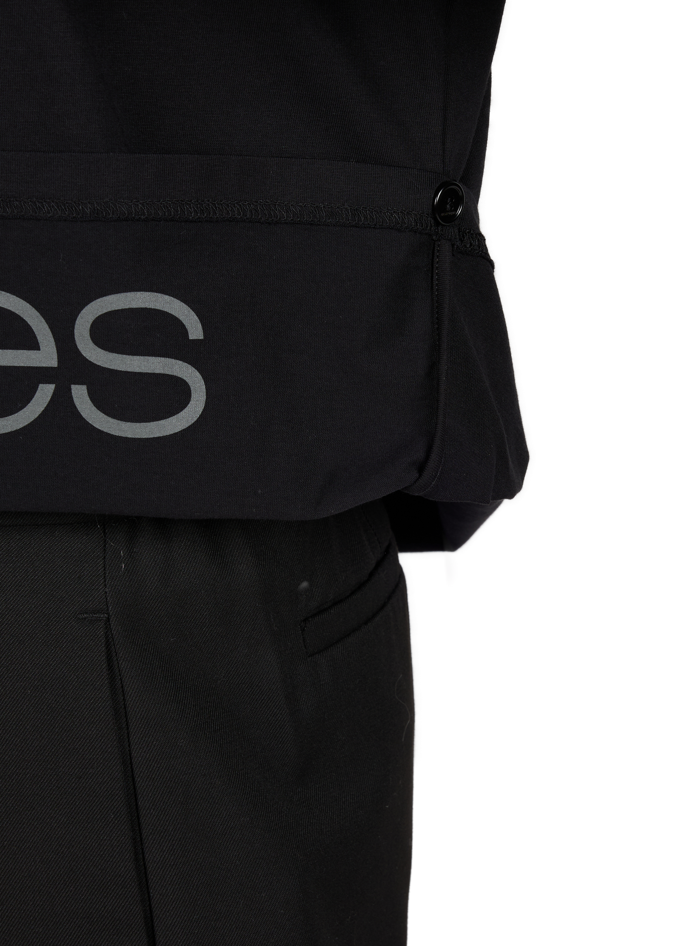 T-shirt manches longues en coton COURRÈGES Noir