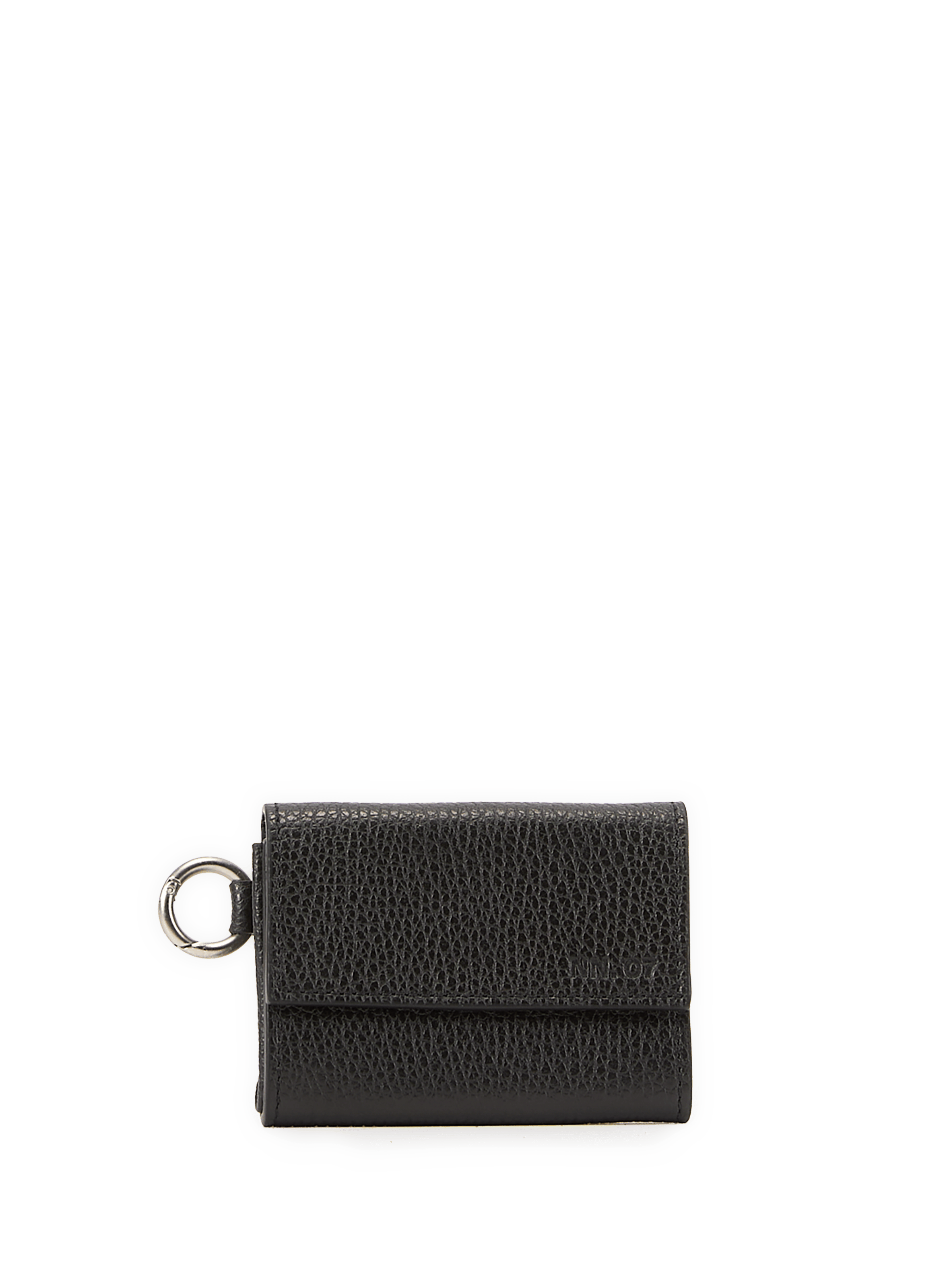 Porte-monnaie en cuir grainé NN.07 Noir