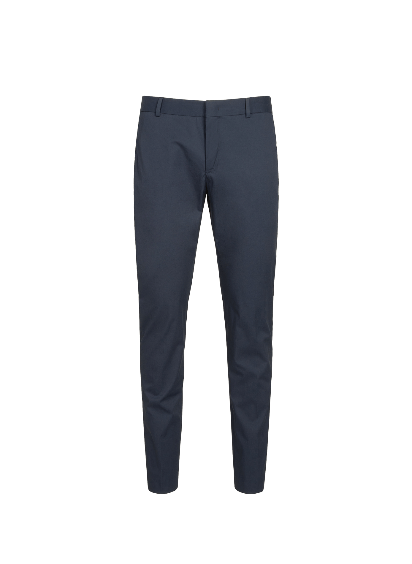 Pantalón liso de algodón mezclado. PT01 Azul