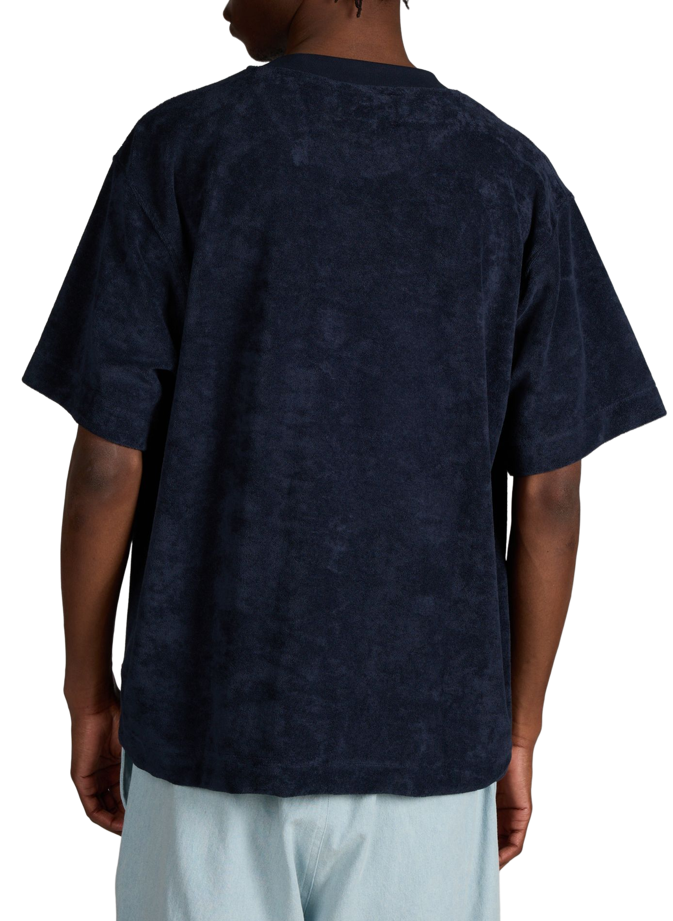 T-shirt éponge oversize Toby en coton mélangé GERTRUDE ET GASTON Bleu