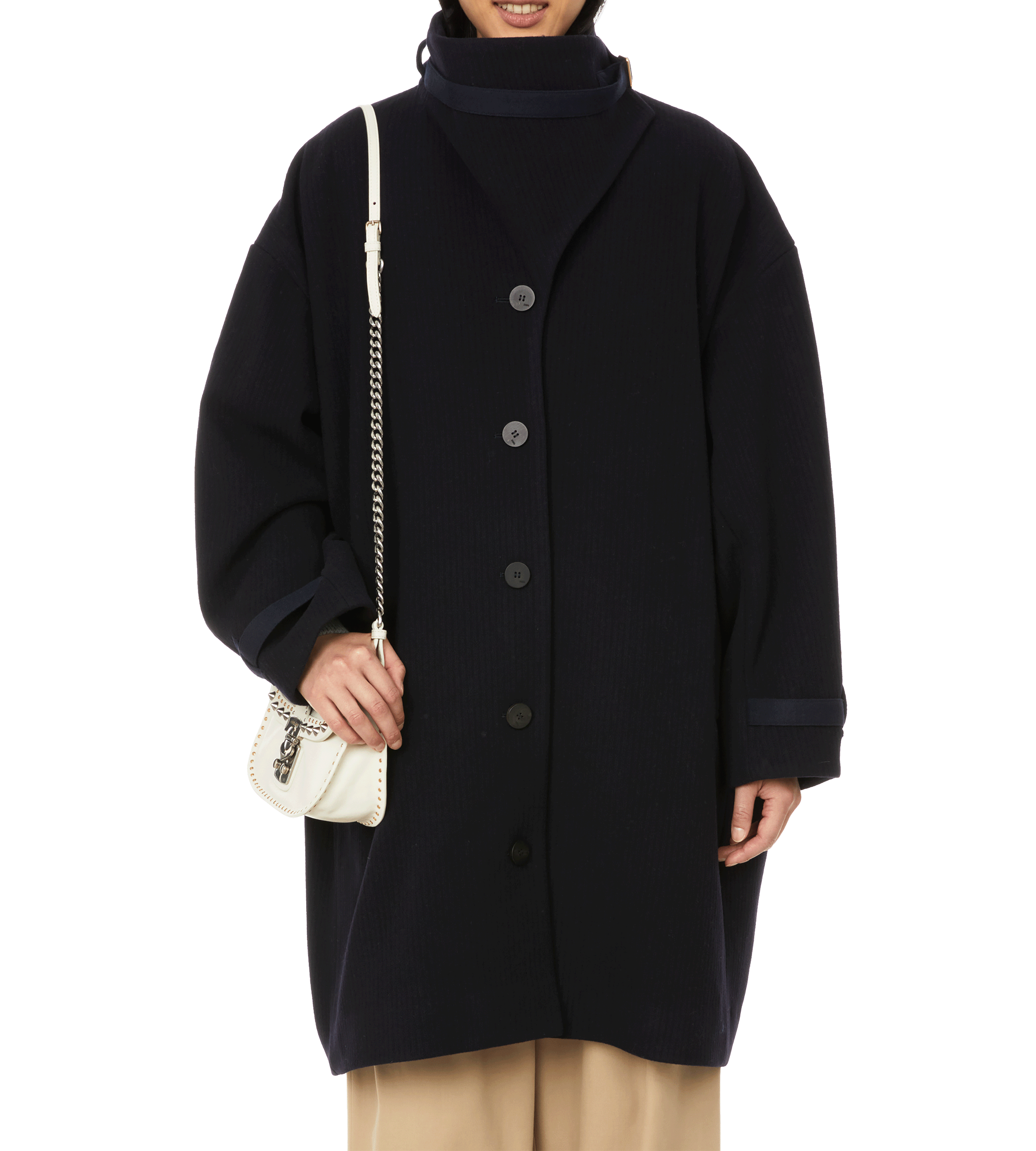 Classic coat DAWEI Blue