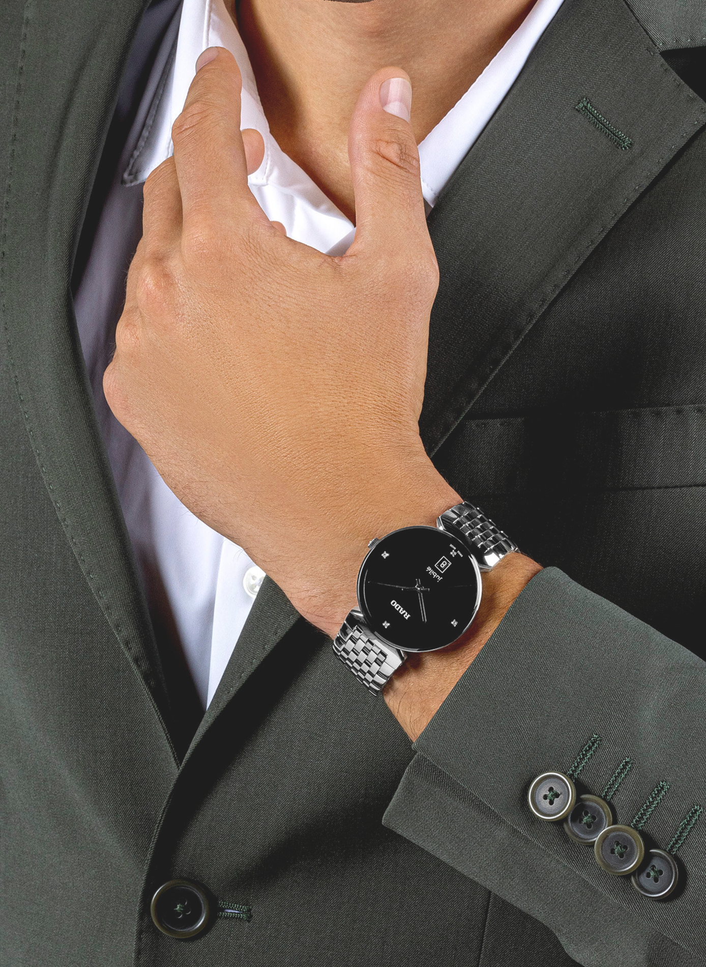 Montre quartz Florence en acier inoxydable RADO Noir