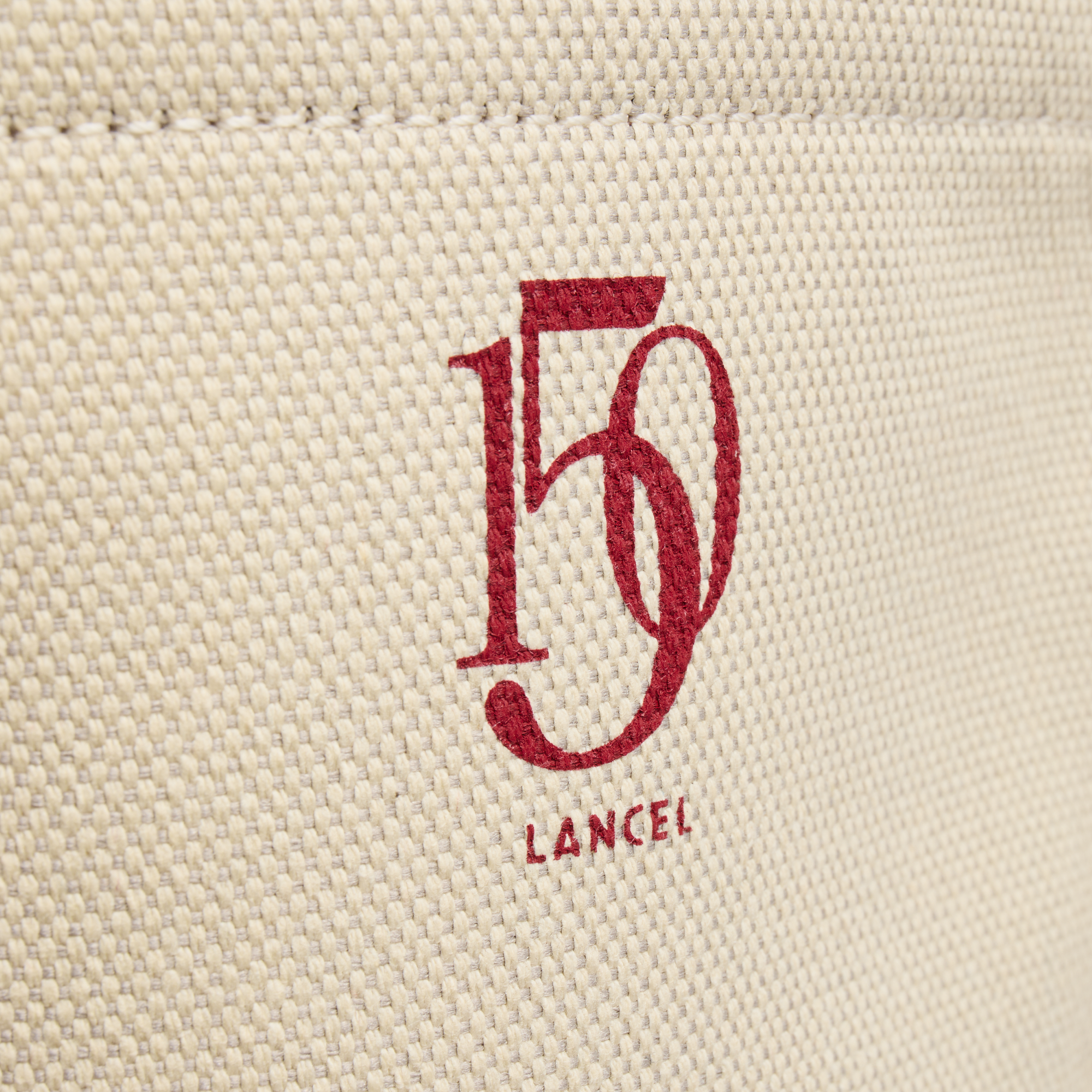 Shopper bag capsule 150 jaar in canvas en rundleer LANCEL Veelkleurig