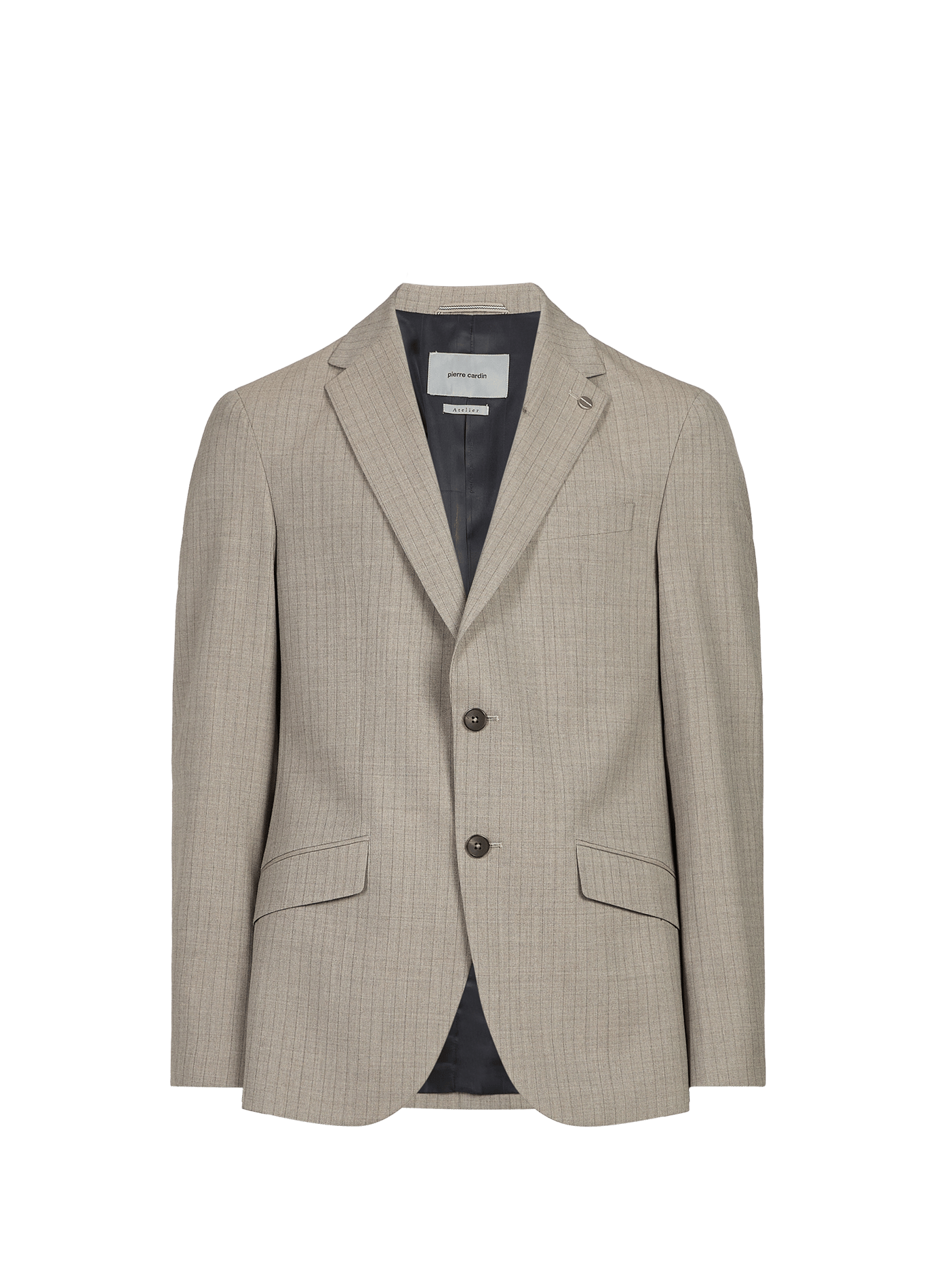 Blazer a rayas de lana virgen mezclada PIERRE CARDIN Gris