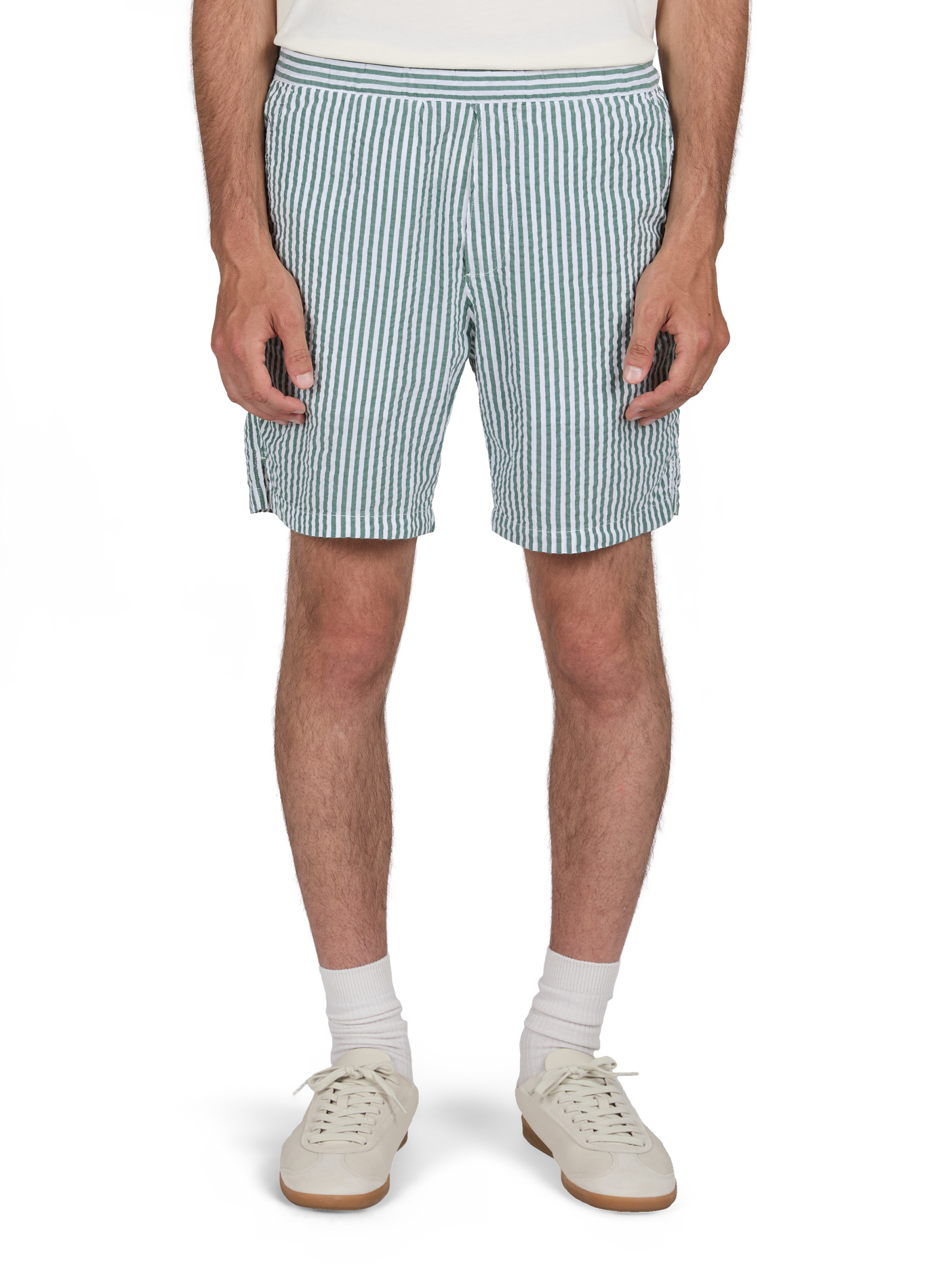 Gestreifter Baumwoll-Textur-Pullover LEVI'S Grun