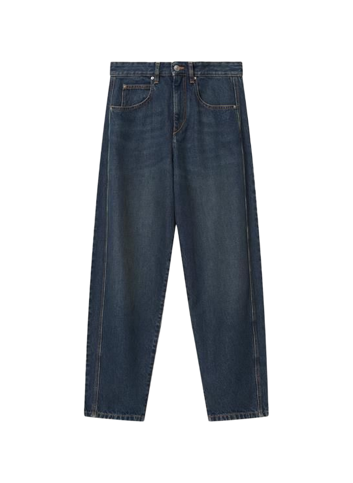 Barrel Oriane washed denim pants ORIANE Faded blue