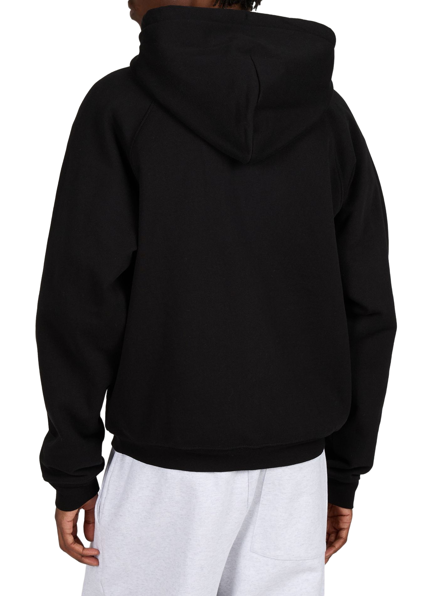 Zip-up cotton hoodie DIME Black