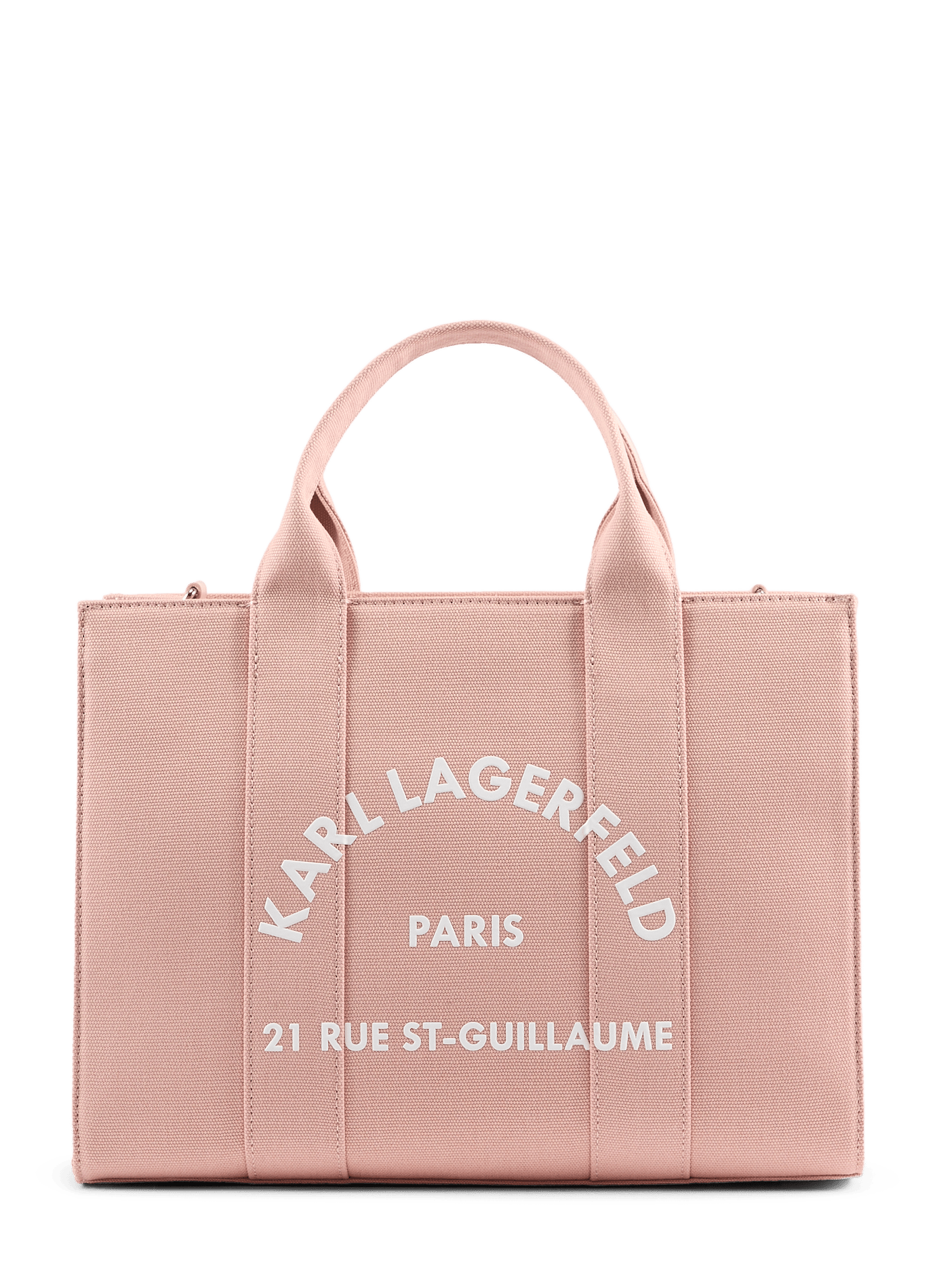 Cotton tote bag KARL LAGERFELD Pink
