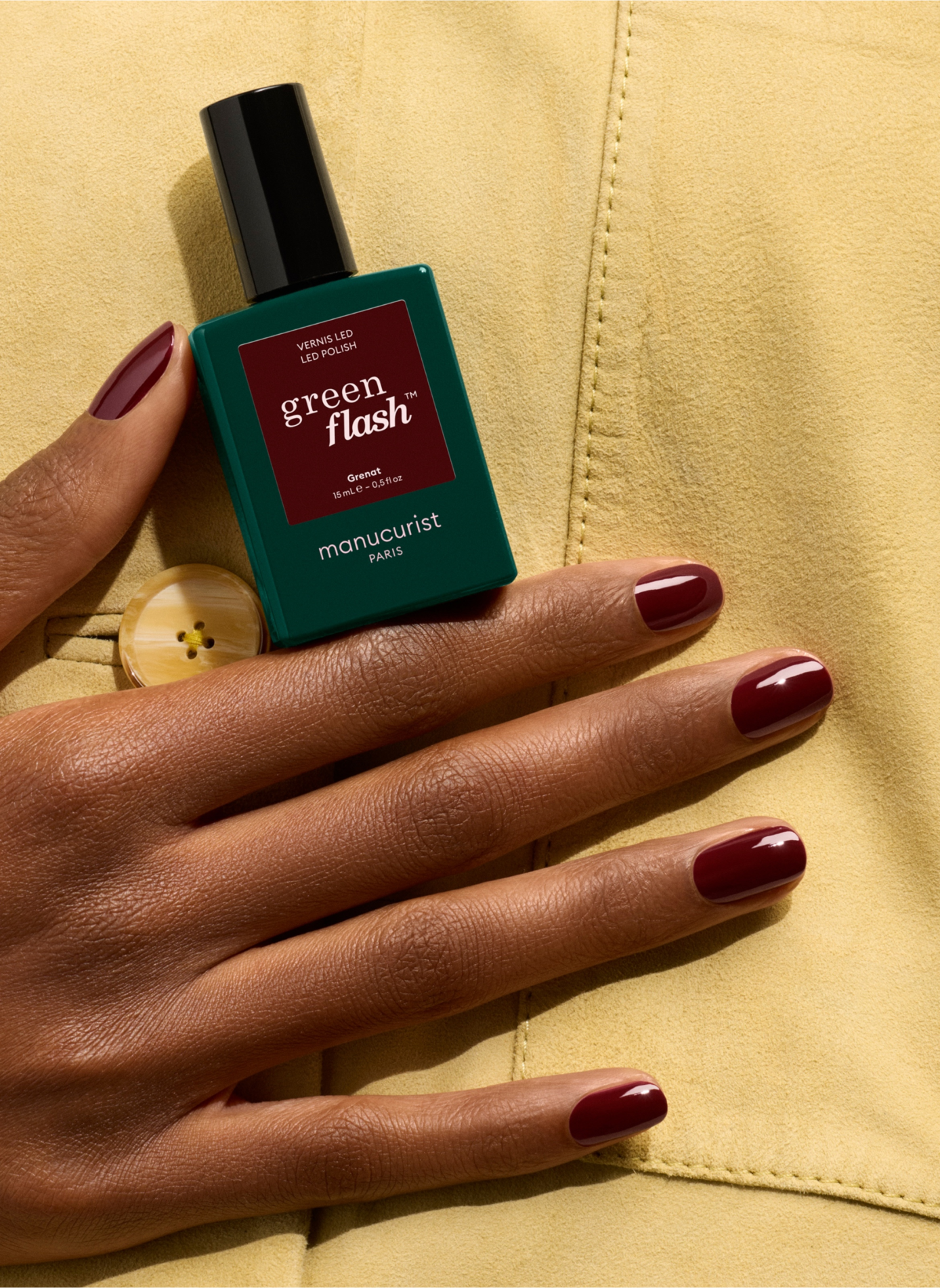Green Flash - Grenat MANUCURIST Rouge maronné