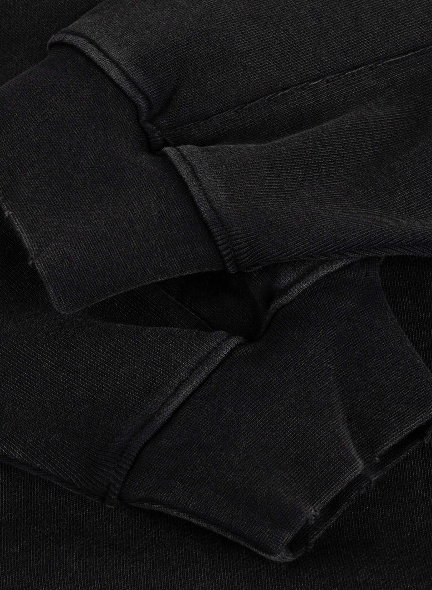 Straight-fit cotton sweatshirt with embroidered logo DIME Black