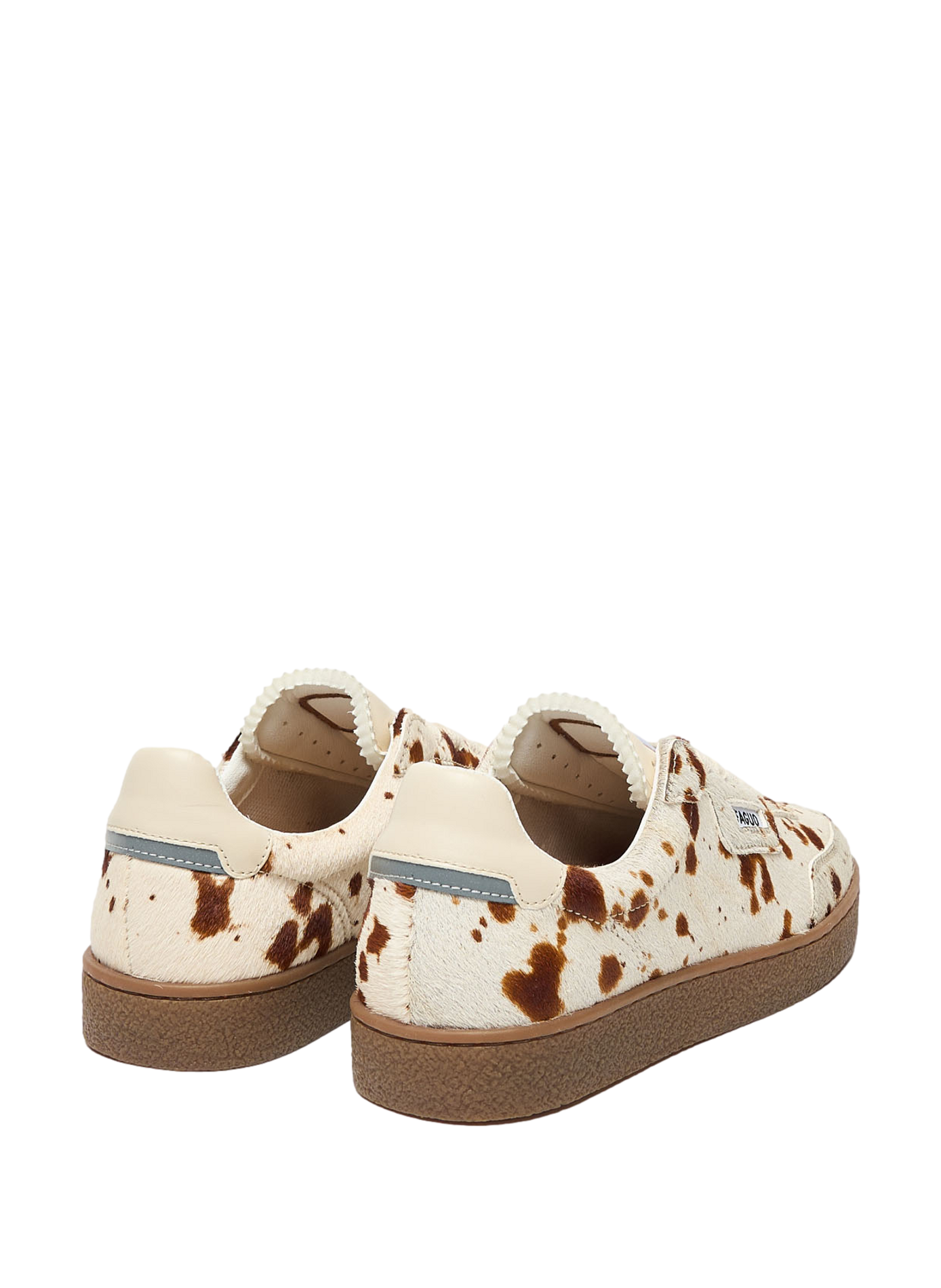 Lumbo cowhide leather sneakers FAGUO Beige