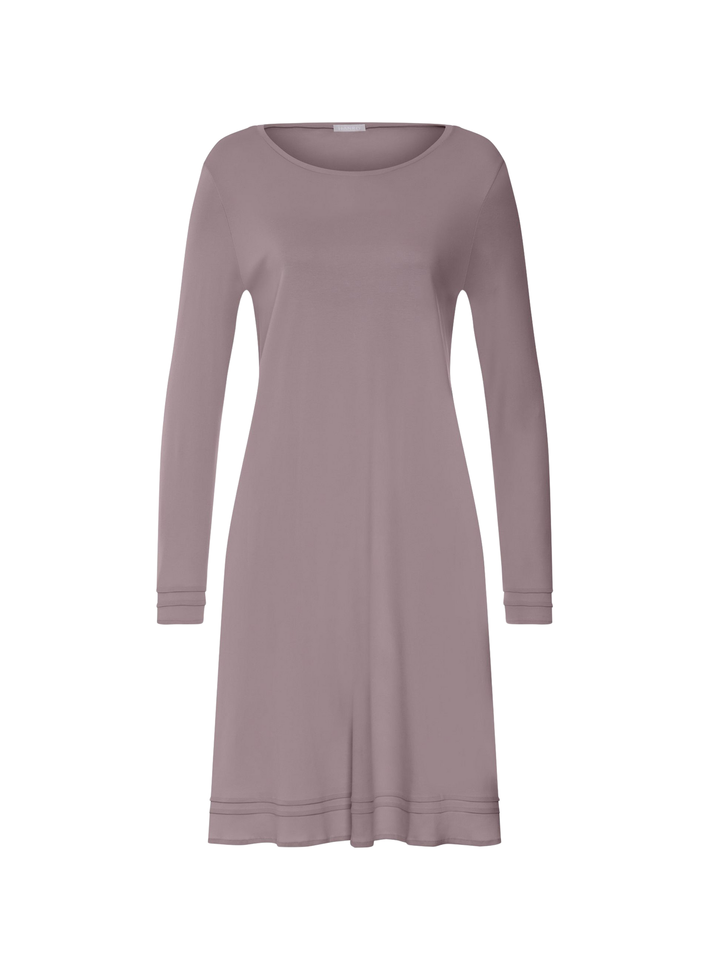 Robe de nuit évasée col rond en coton HANRO Rose