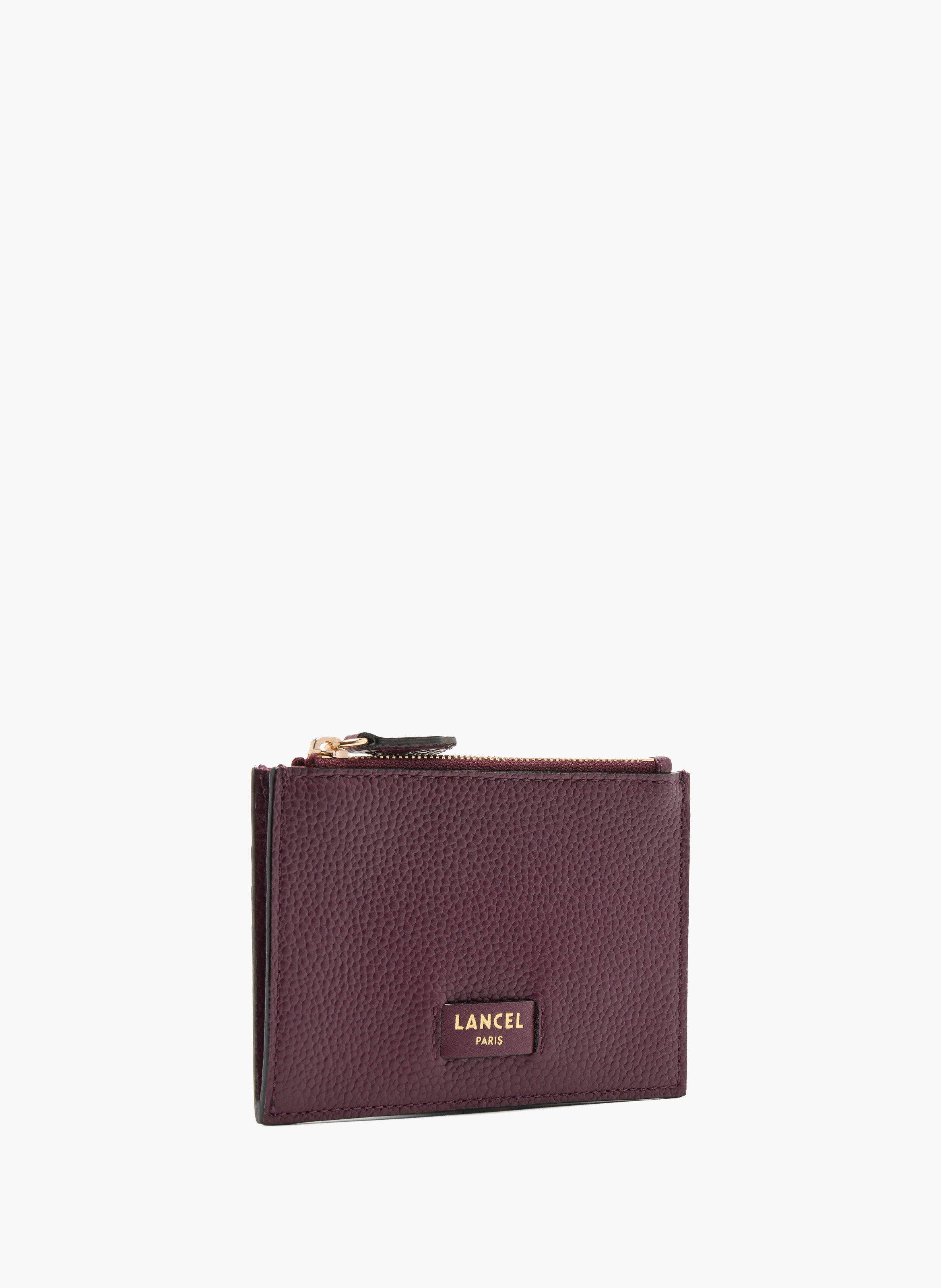 Porte-cartes à soufflet ninon de lancel, cassis et or LANCEL Violet