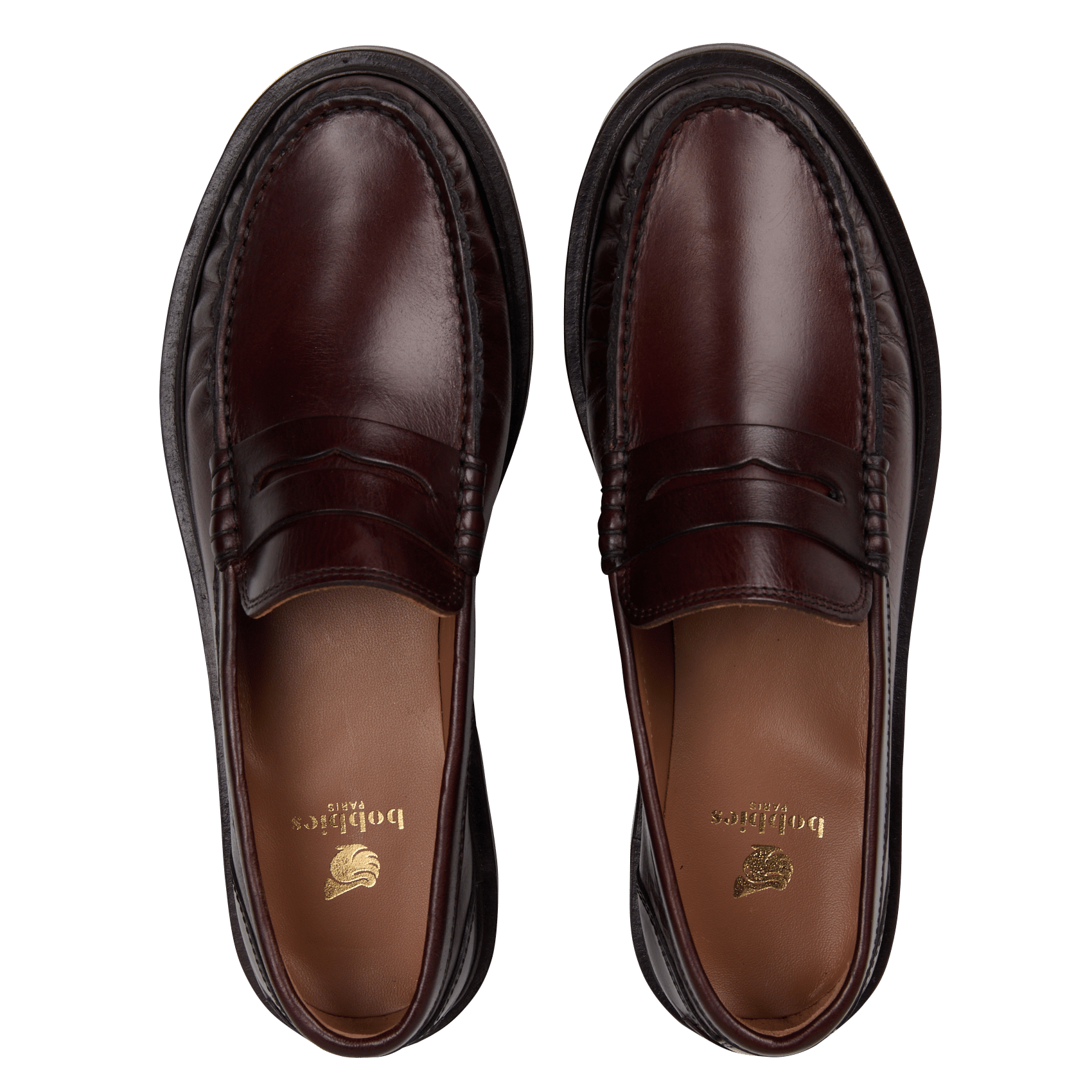 Jessie mocassins van leer BOBBIES Bruin