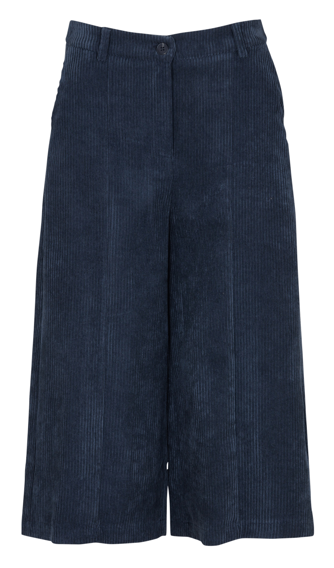 Lange bermuda van ribfluweel LA FEE MARABOUTEE Blauw